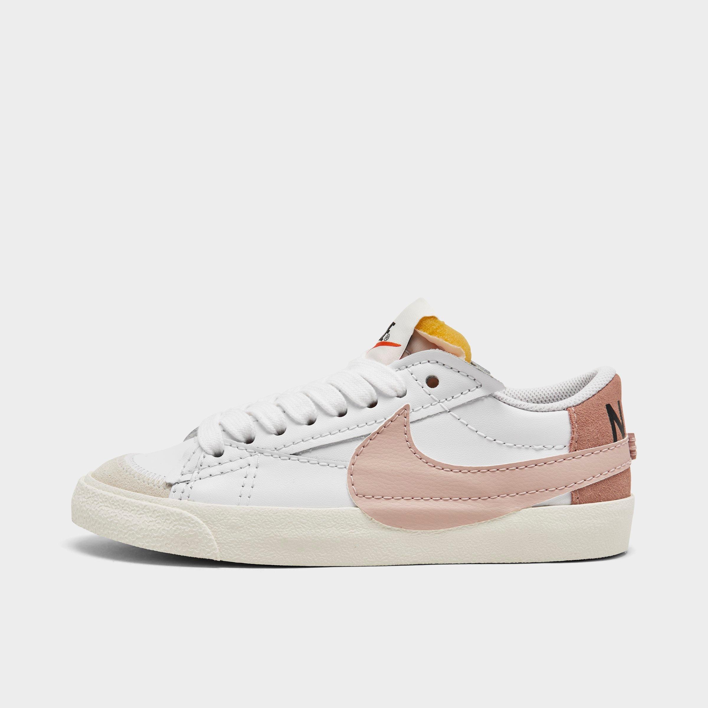 Nike Women's Blazer Low '77 Jumbo Shoes In White/pink Oxford/whisper White