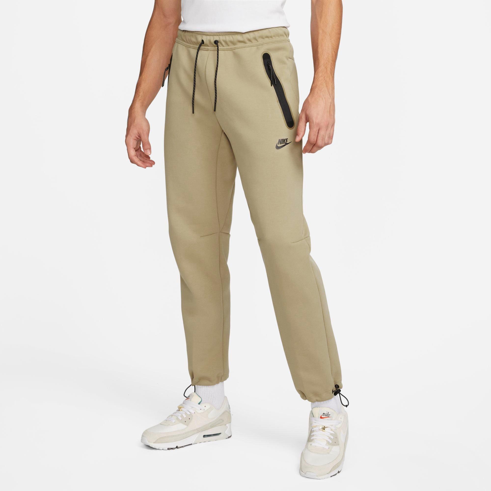 Nike Men's  Sportswear Tech Fleece Pants In Khaki/black