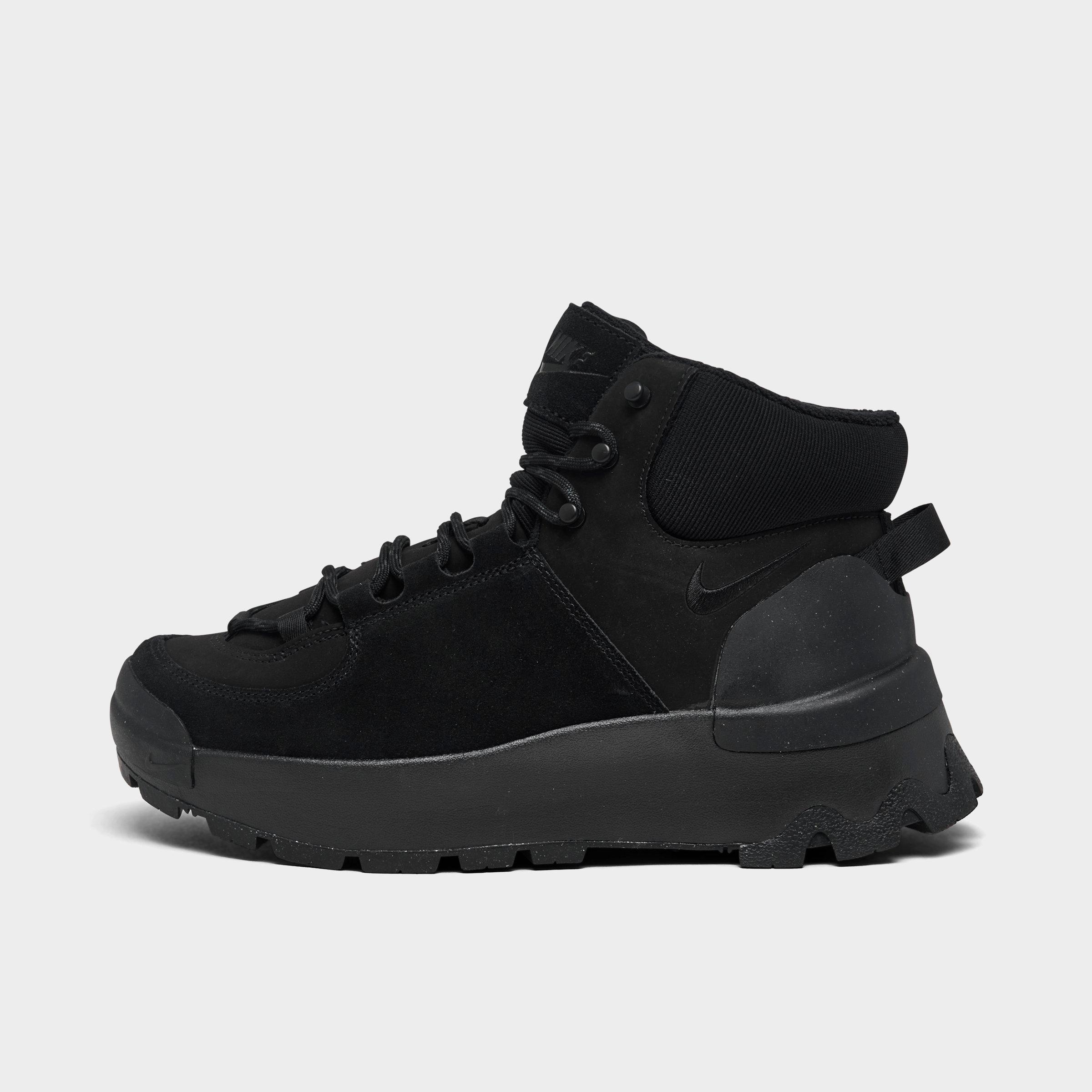 Nike Women's City Classic Sneaker Boots From Finish Line In Black/black/black/anthracite 