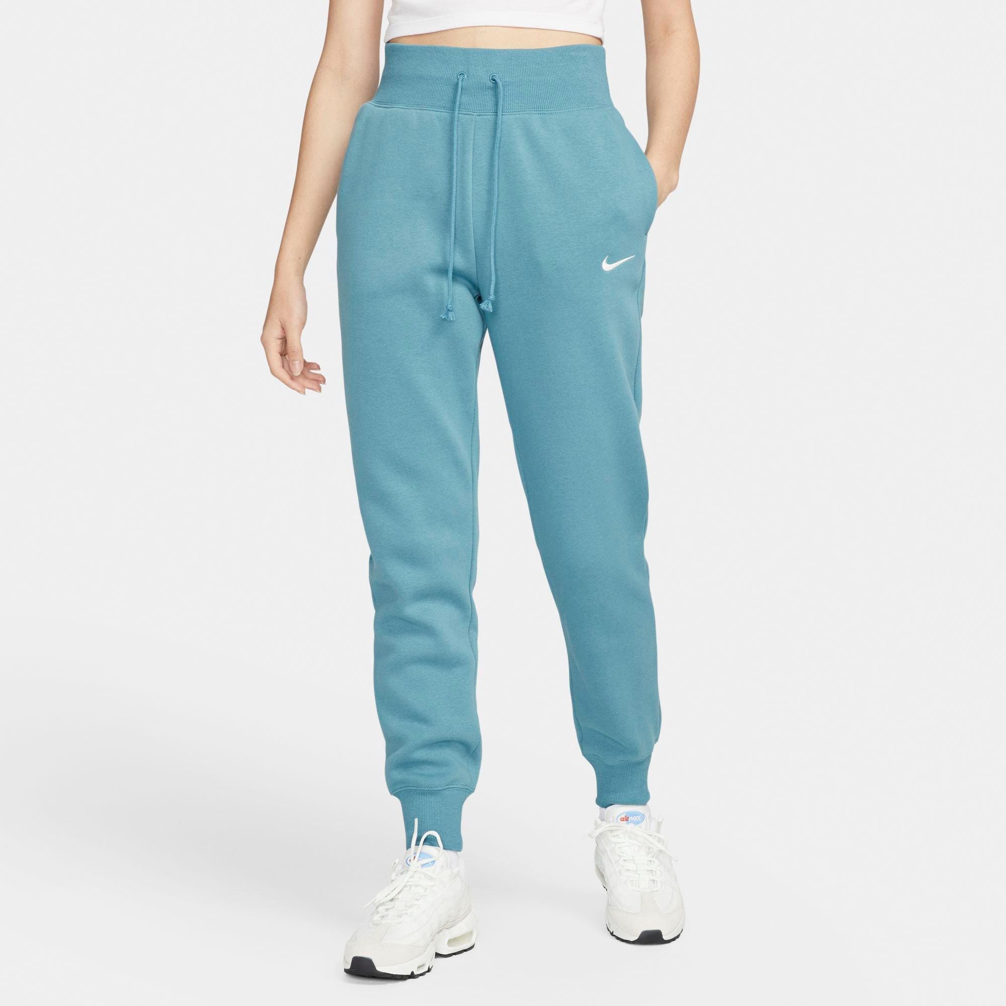 Nike Women's Sportswear Phoenix Fleece High-waisted Jogger Sweatpants In Noise Aqua/sail