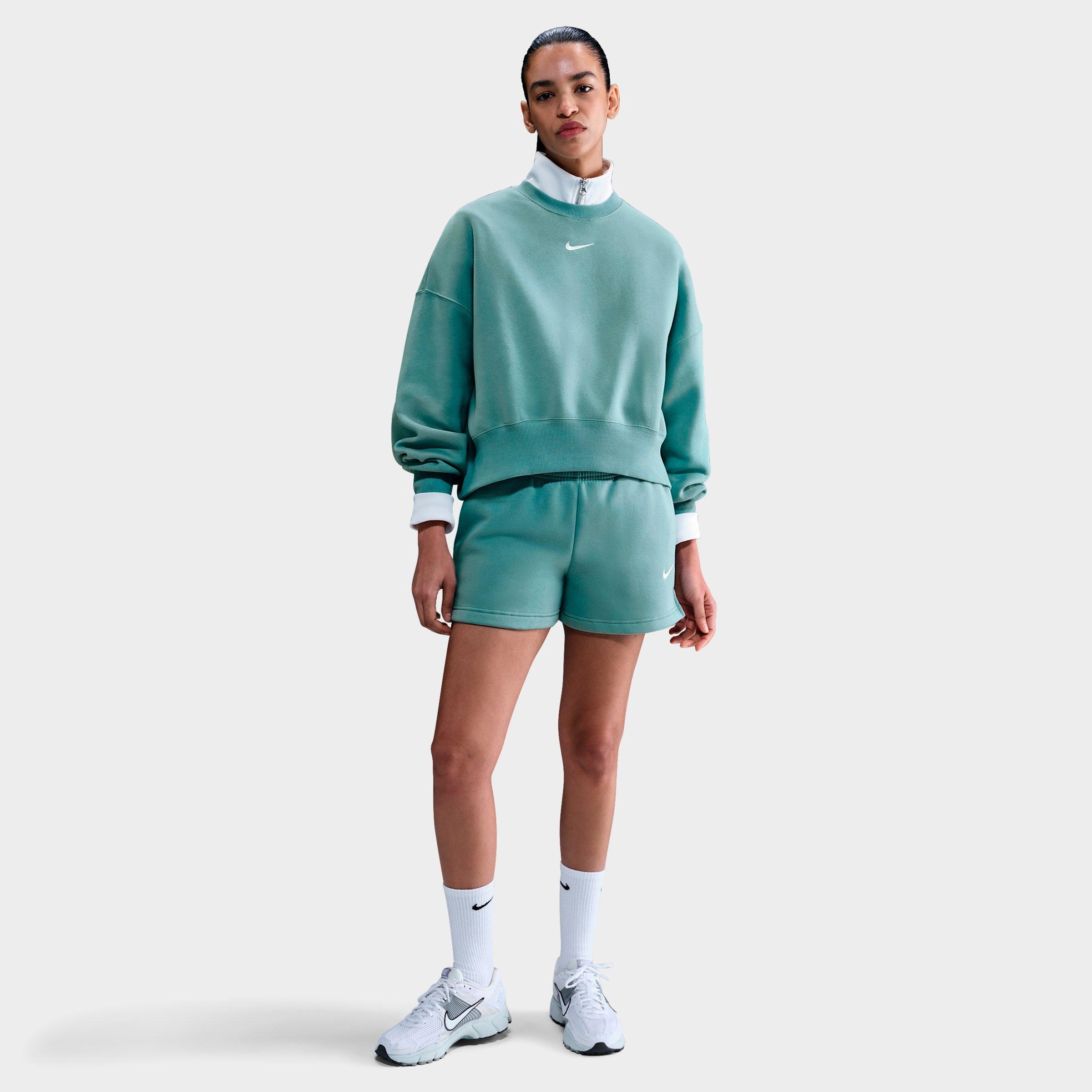Nike Women's Sportswear Phoenix Fleece Oversized Crewneck Sweatshirt in Cannon/Sail Size: XS