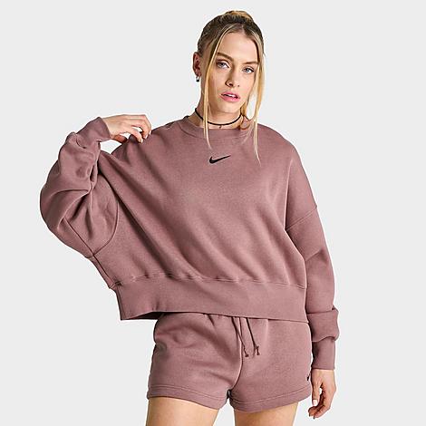 Nike Women's Sportswear Phoenix Fleece Oversized Crewneck Sweatshirt In Multi