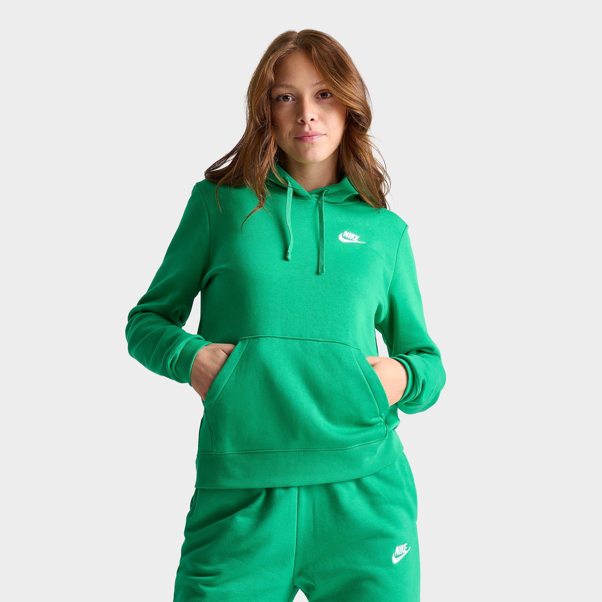 Nike Women's Sportswear Club Fleece Pullover Hoodie In Stadium Green/white