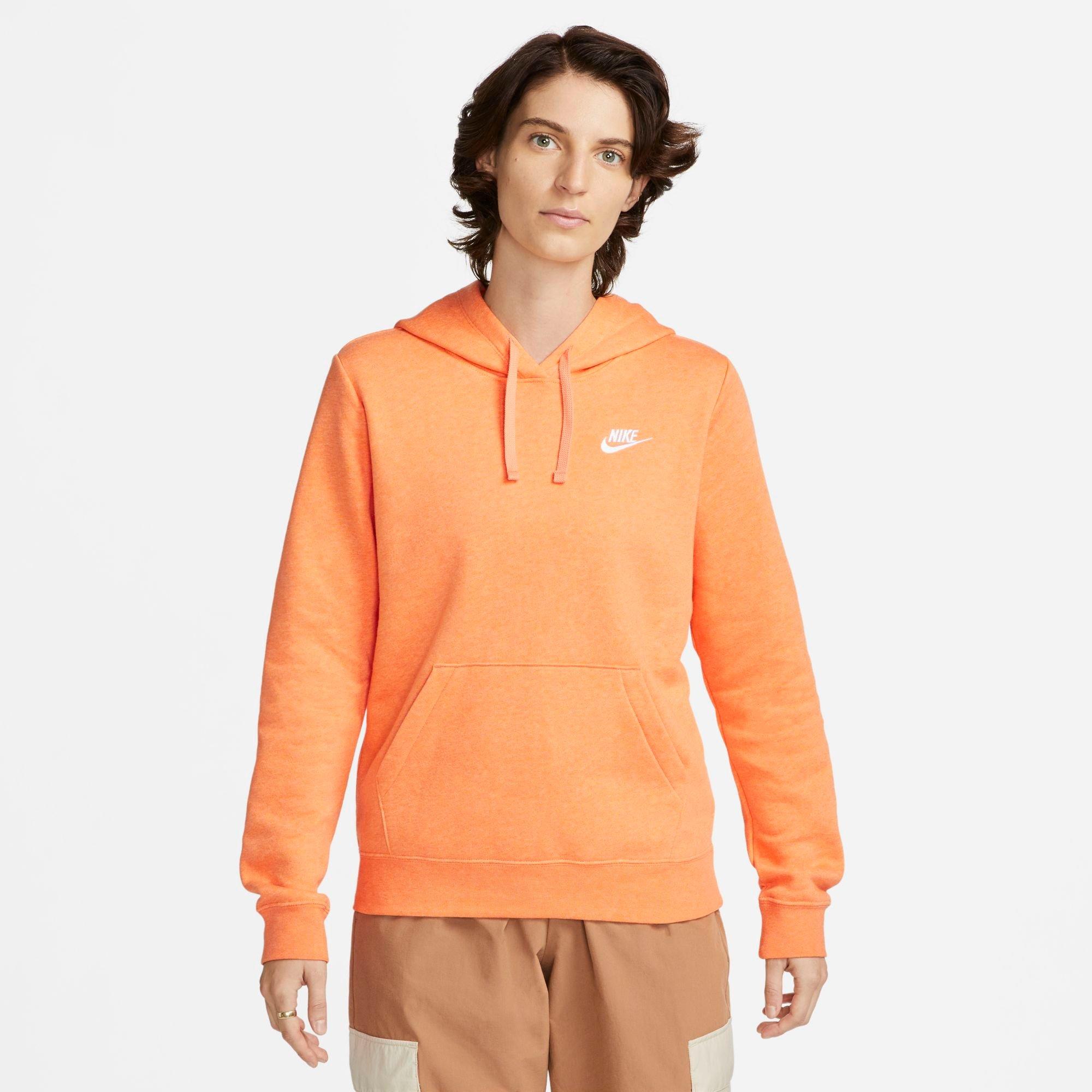 Nike Women's Sportswear Club Fleece Pullover Hoodie In Brown