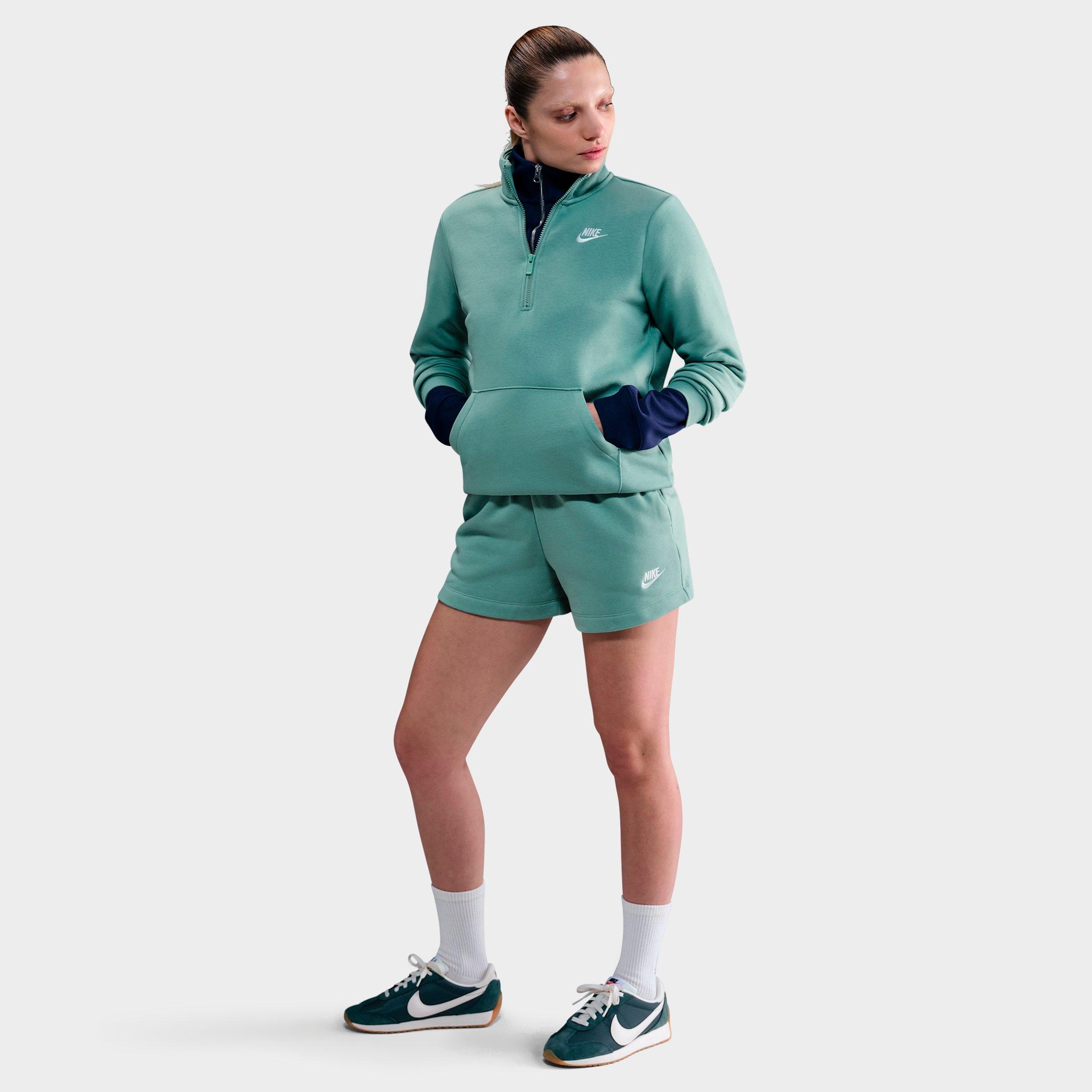 Nike Women's Sportswear Club Fleece Mid-Rise Shorts in Cannon/White Size: XS