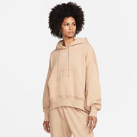 Nike Women's Sportswear Phoenix Fleece Oversized Pullover Hoodie In Hemp/sail