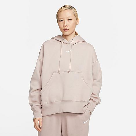 Nike Women's Sportswear Phoenix Fleece Oversized Pullover Hoodie In Diffused Taupe/sail