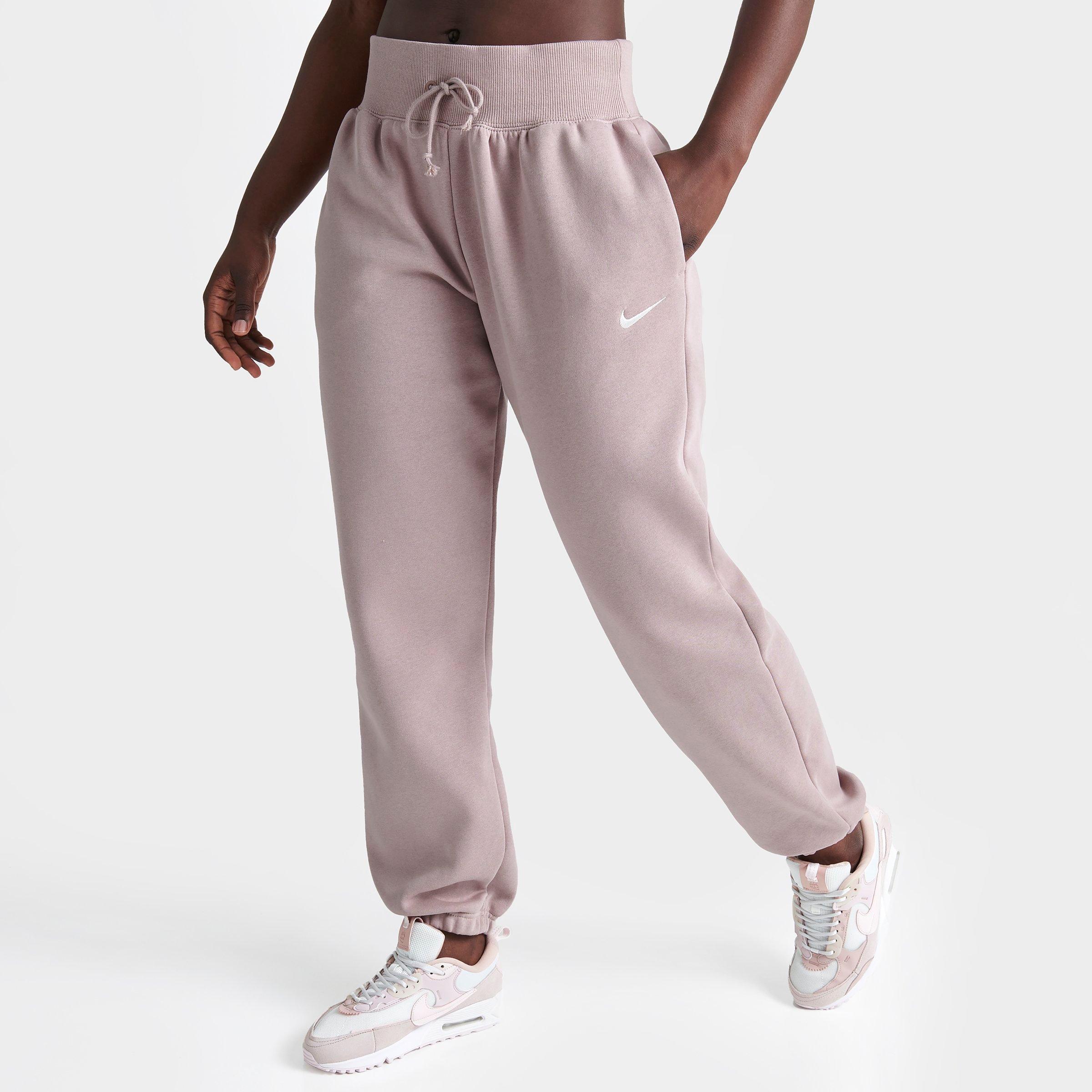 Shop Nike Women's Sportswear Phoenix Fleece Oversized High-waist Jogger Pants In Diffused Taupe/sail