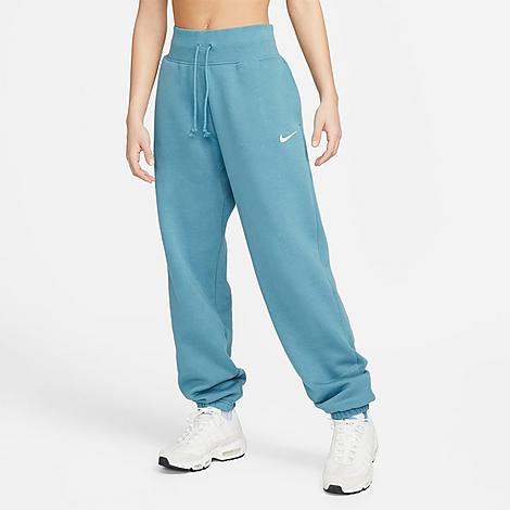 Nike Women's Sportswear Phoenix Fleece Oversized High-waist Jogger Pants In Noise Aqua/sail