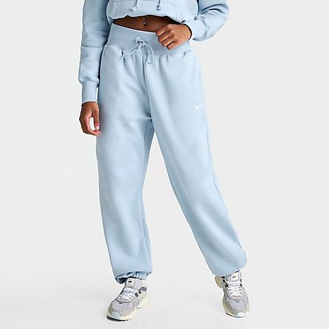 Nike Women's Sportswear Phoenix Fleece Oversized High-waist Jogger Pants In Light Armory Blue/sail