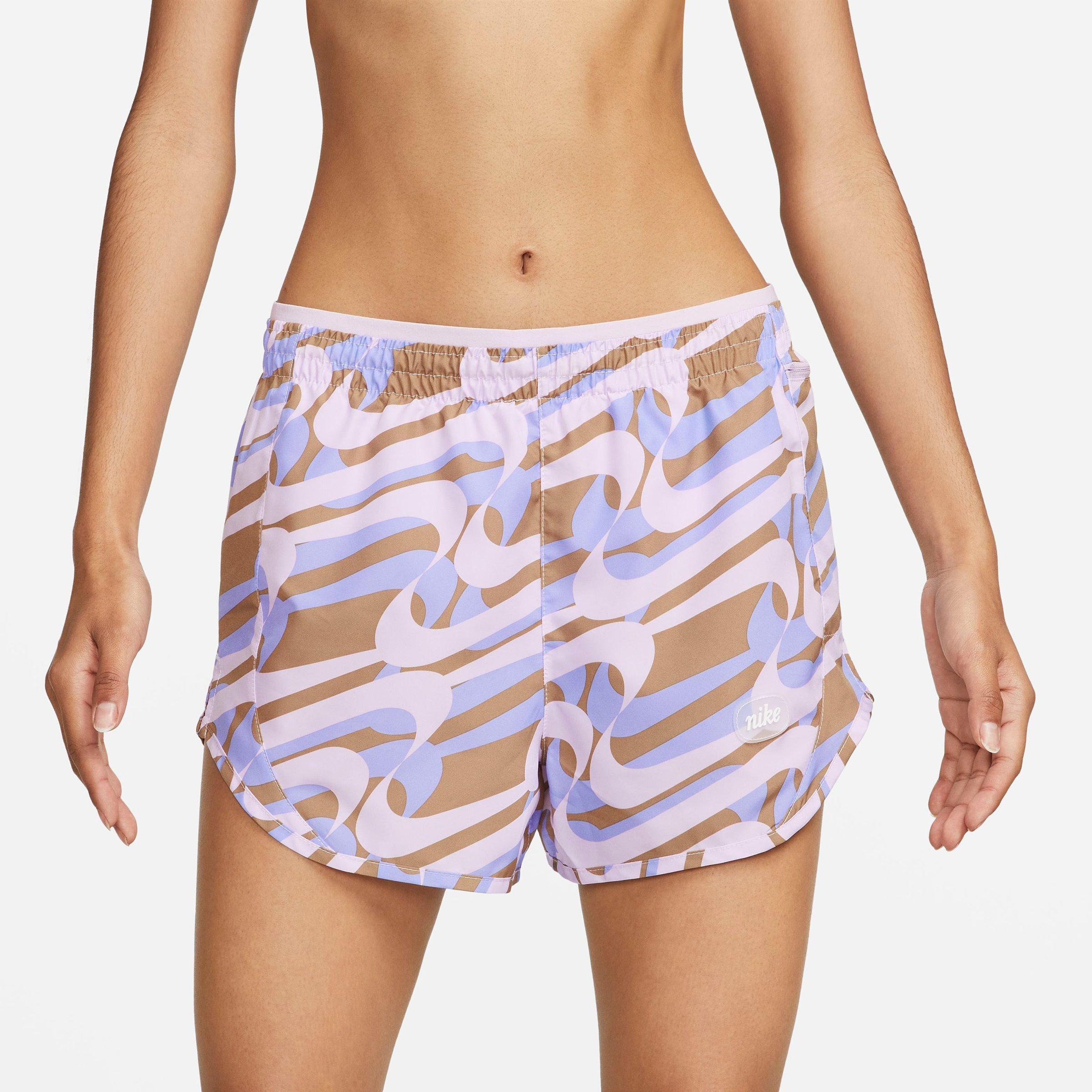 UPC 196149000015 product image for Nike Women's Dri-FIT Icon Clash Tempo Luxe Printed Running Shorts in Purple/Doll | upcitemdb.com