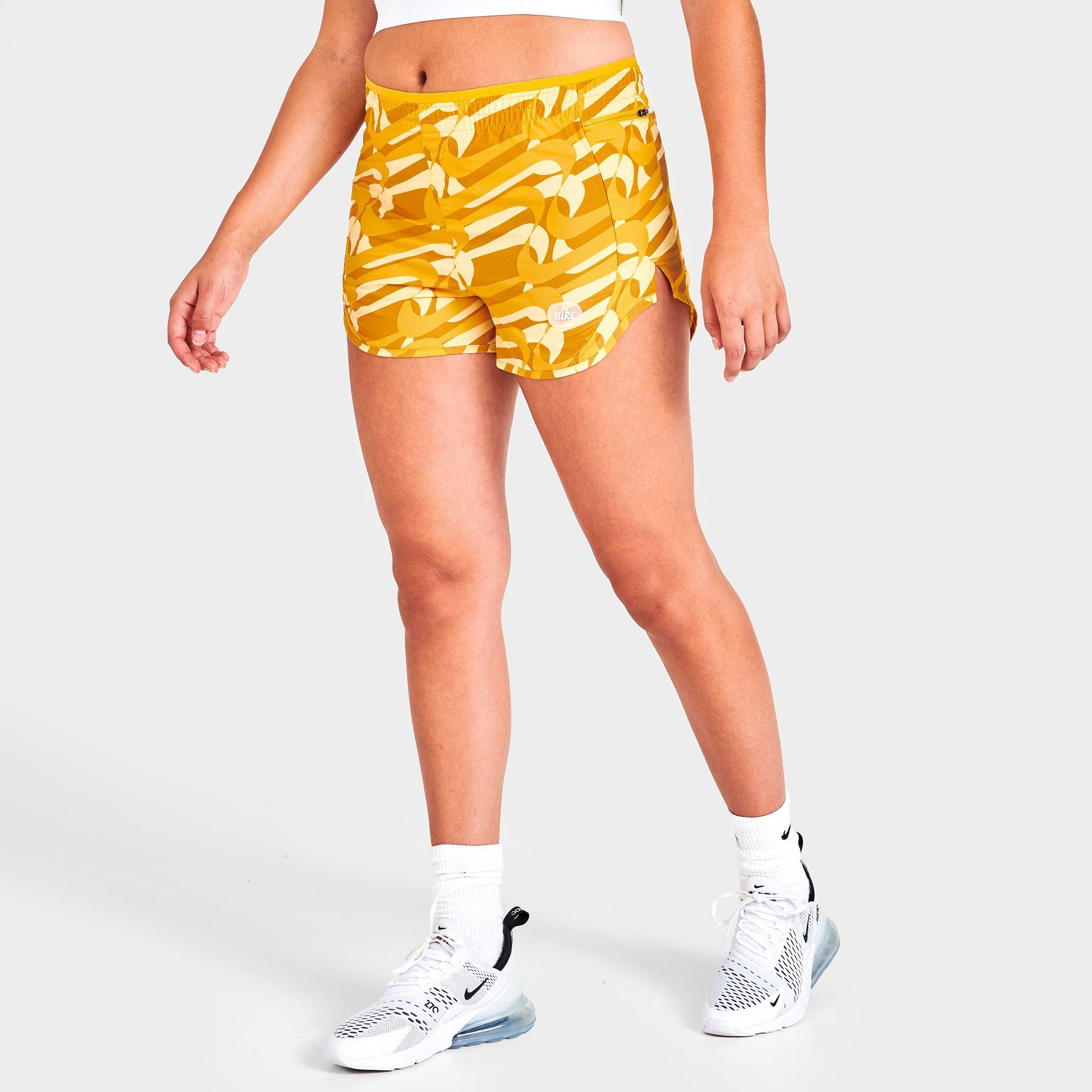 UPC 196149000091 product image for Nike Women's Dri-FIT Icon Clash Tempo Luxe Printed Running Shorts in Yellow/Yell | upcitemdb.com