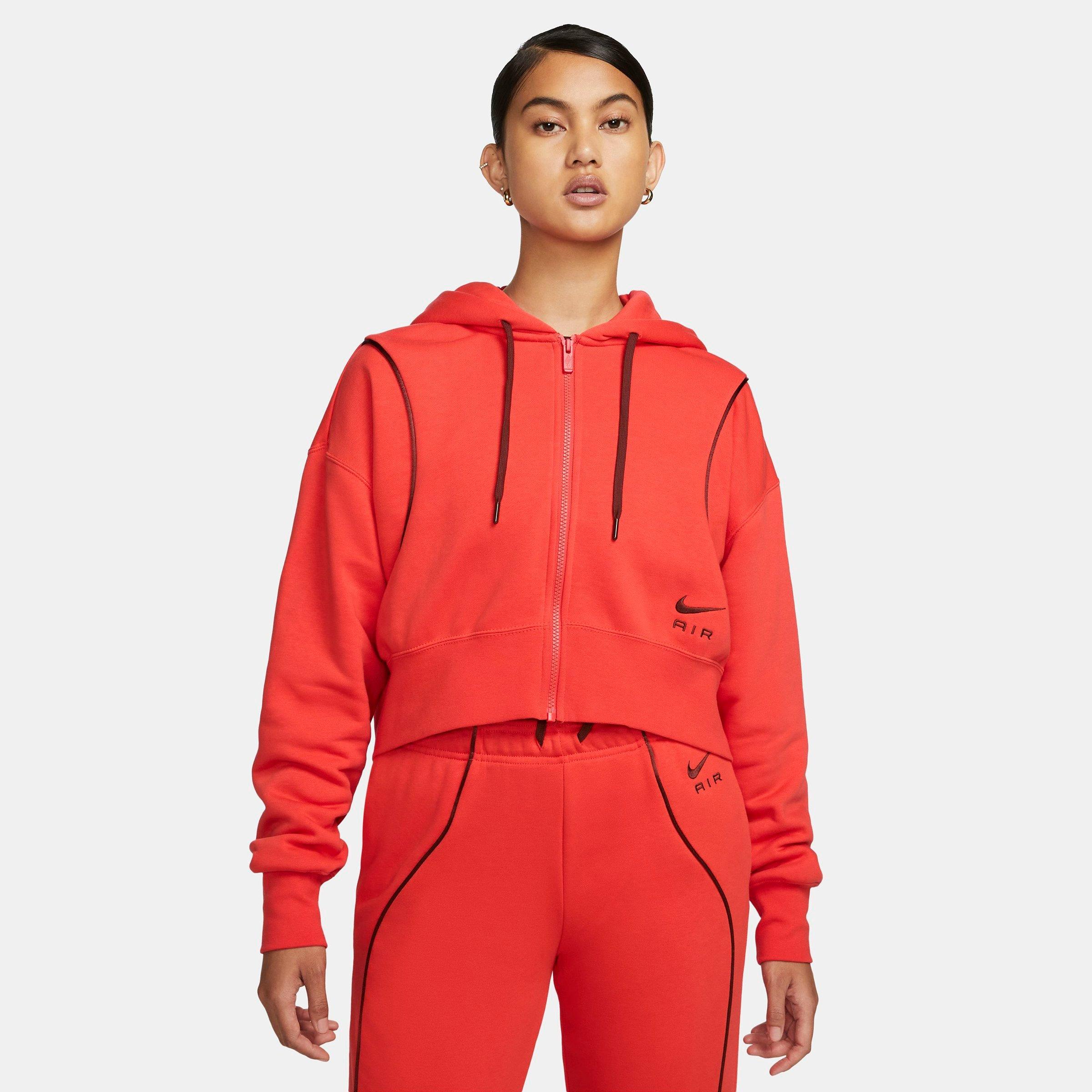 Nike Women's Air Full-zip Fleece Hoodie In Light Crimson/oxen Brown/oxen Brown