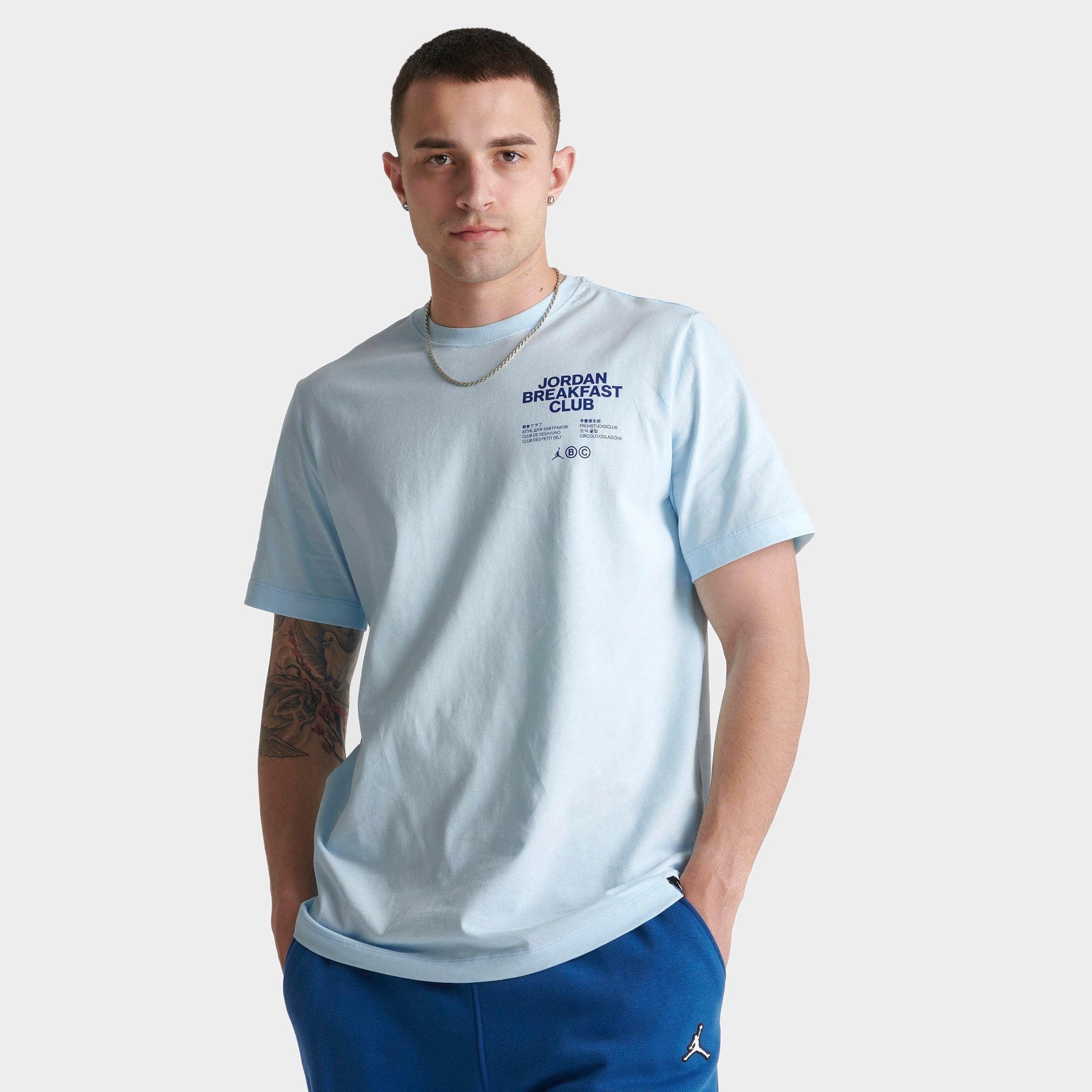 Nike Jordan Men's Dri-fit Sport Breakfast Club Graphic T-shirt In Glacier Blue/french Blue
