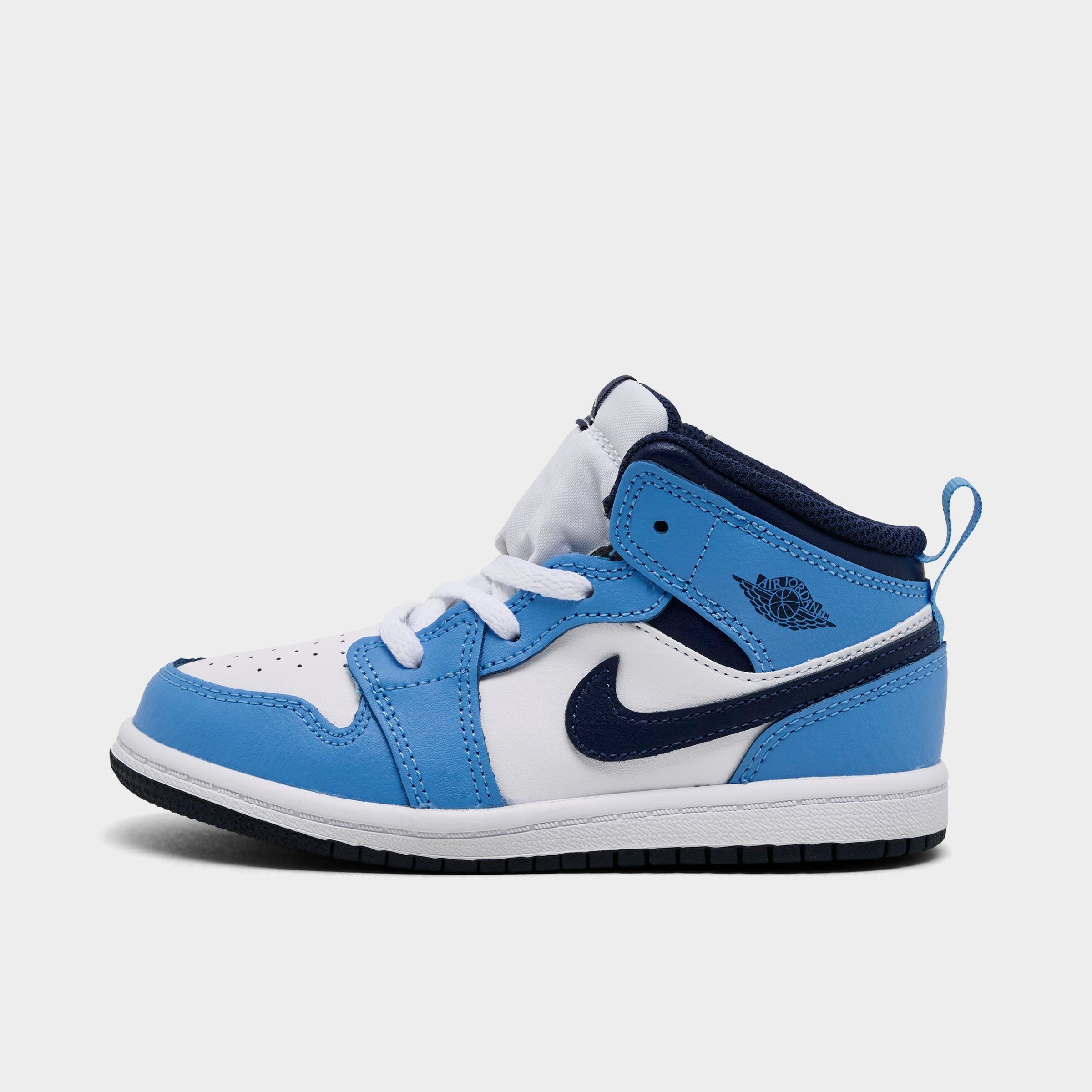 Jordan Kids Toddler Air Retro 1 Mid Casual Shoes