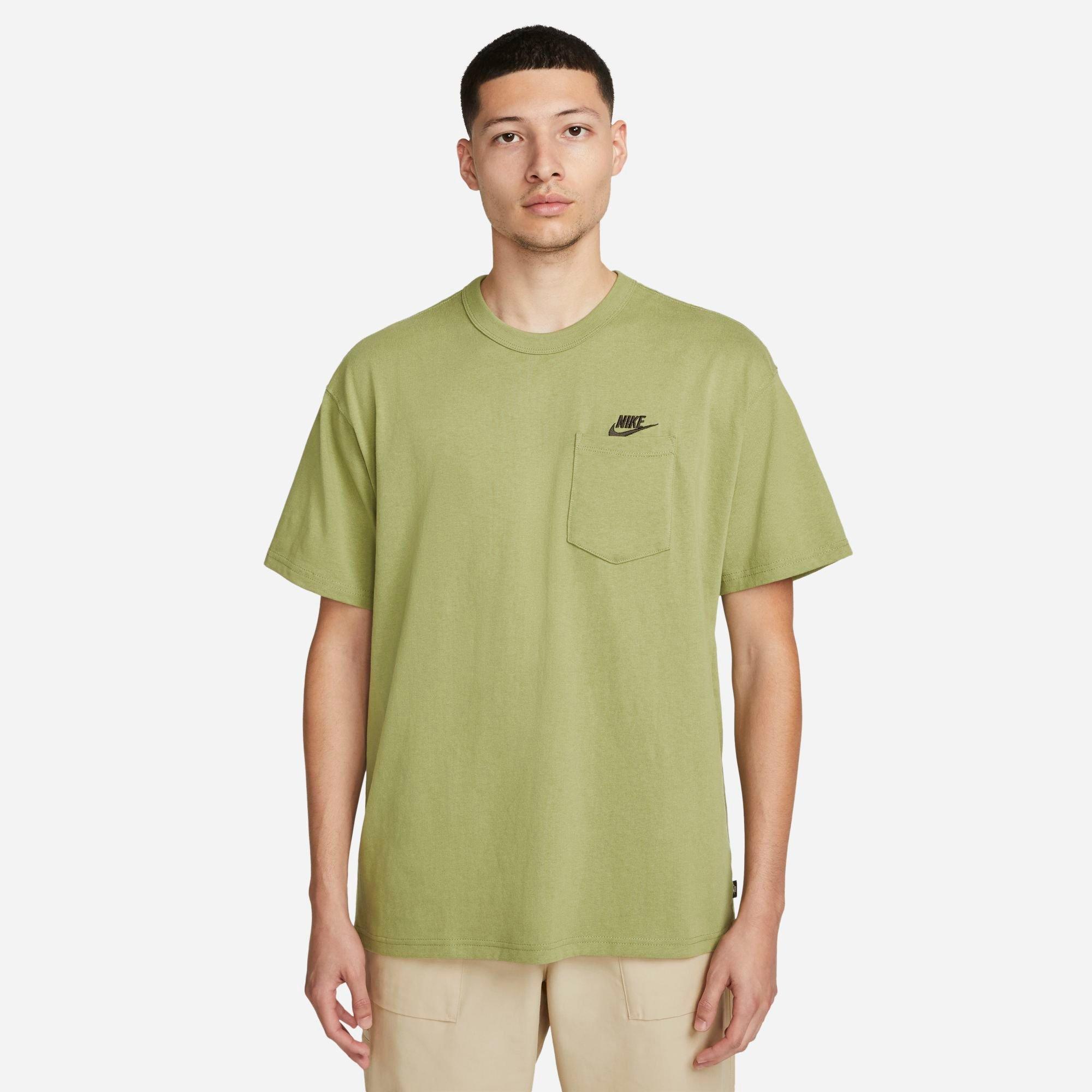 Nike Men's Sportswear Premium Essentials Pocket T-shirt In Alligator/black