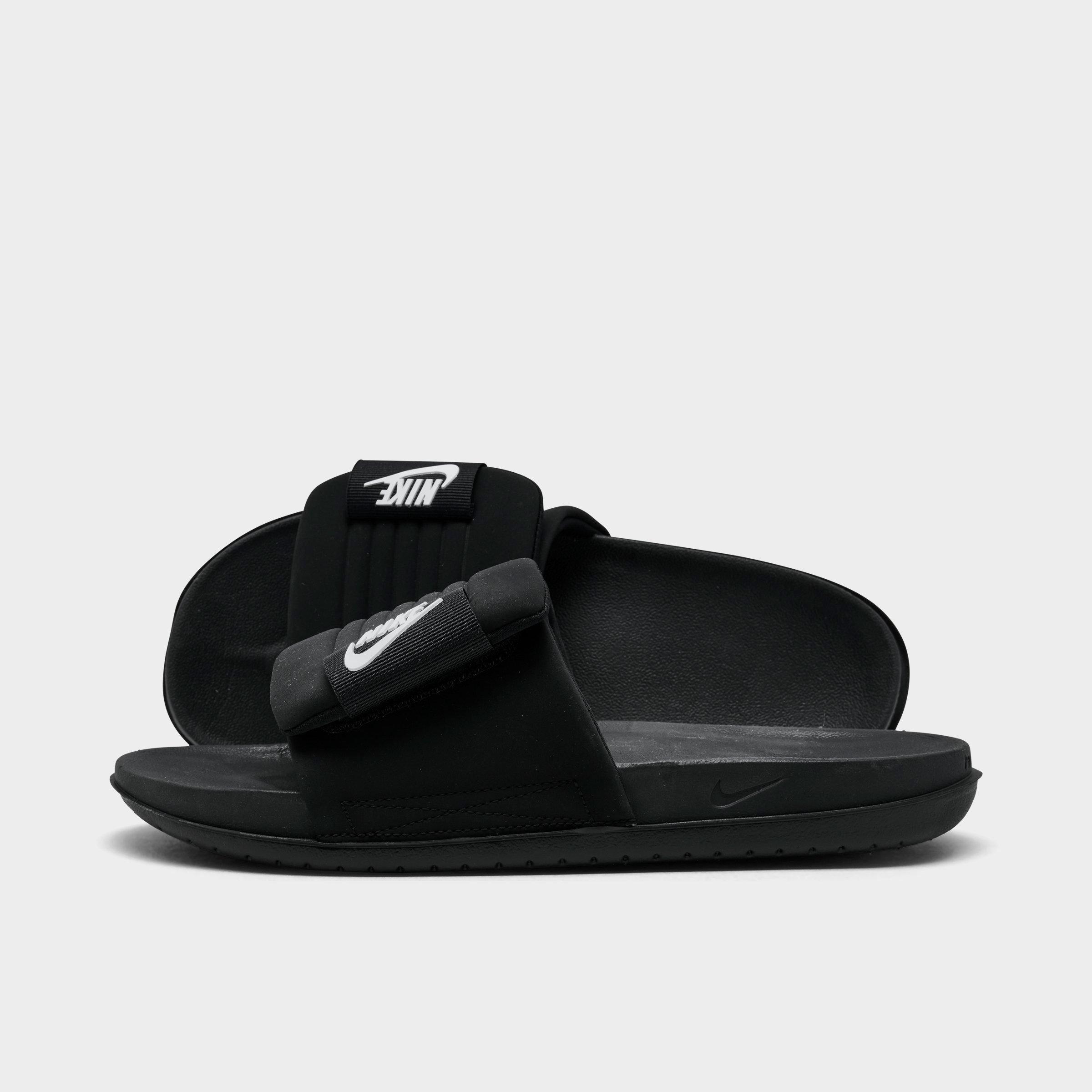 Nike Offcourt Adjust Slider In Black In Black/white/black