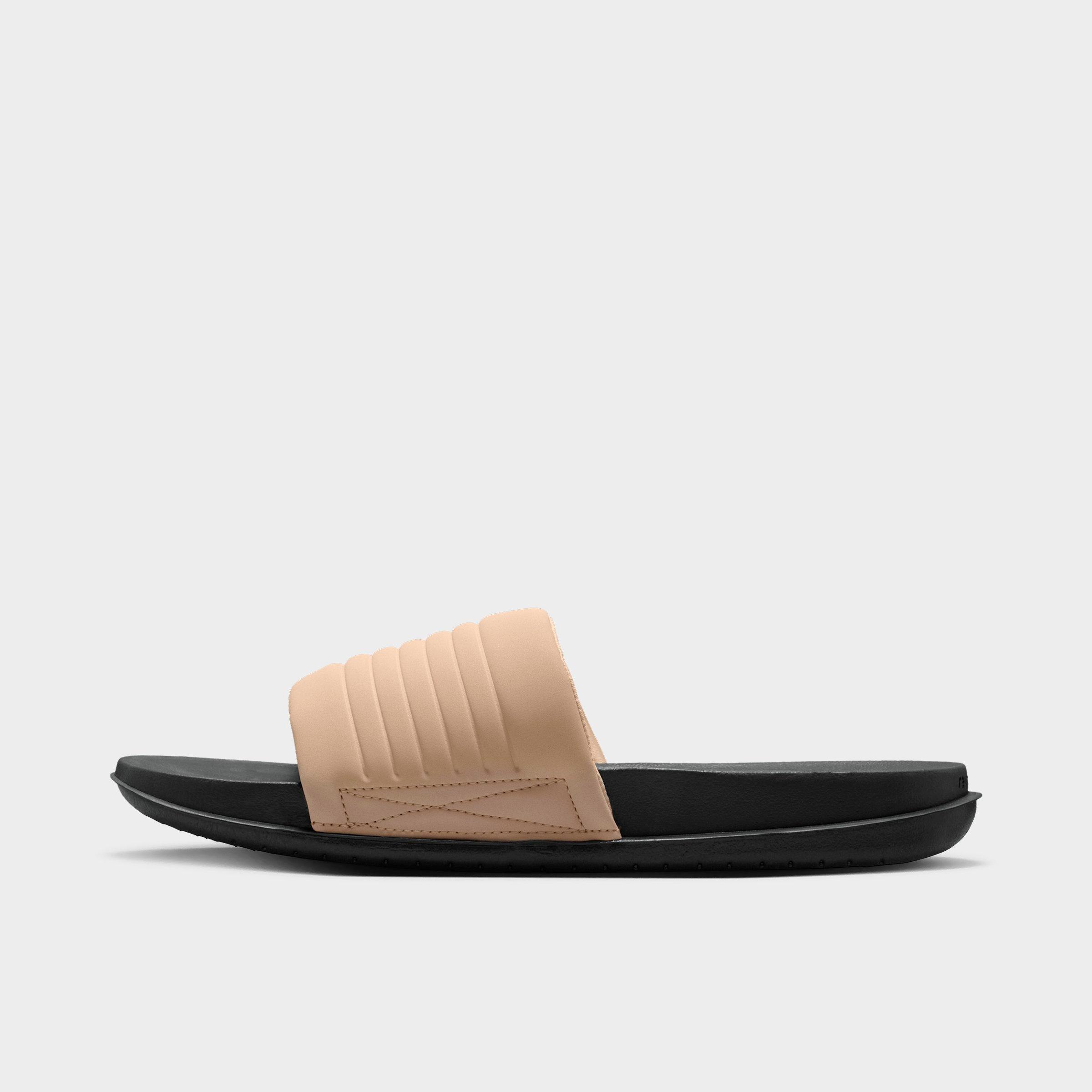 Nike Men's Offcourt Adjust Slide Sandals in Anthracite/Linen/Mink Brown Size: 13.0