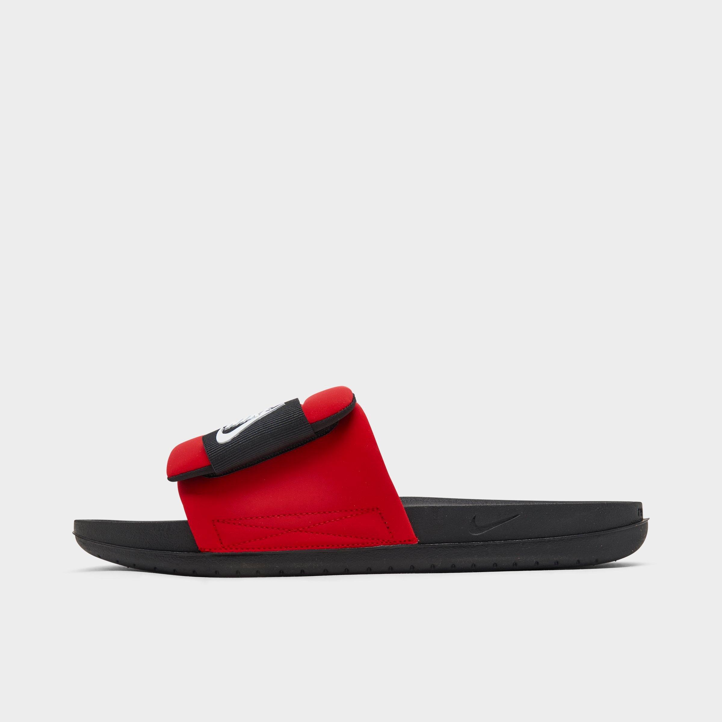Nike Men's Offcourt Adjust Slide Sandals in University Red/Black/White Size: 7.0