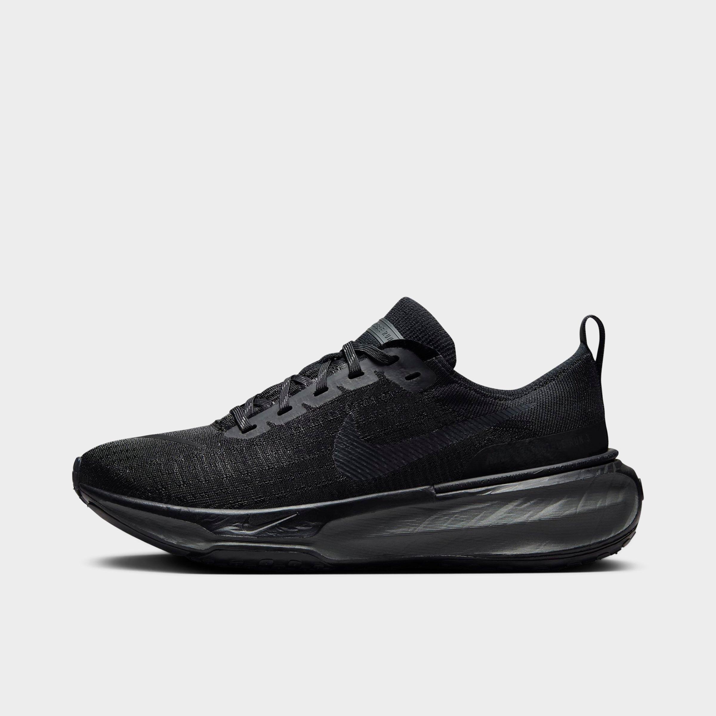 Shop Nike Women's Air Zoomx Invincible Run 3 Flyknit Running Shoes In Black/anthracite/black