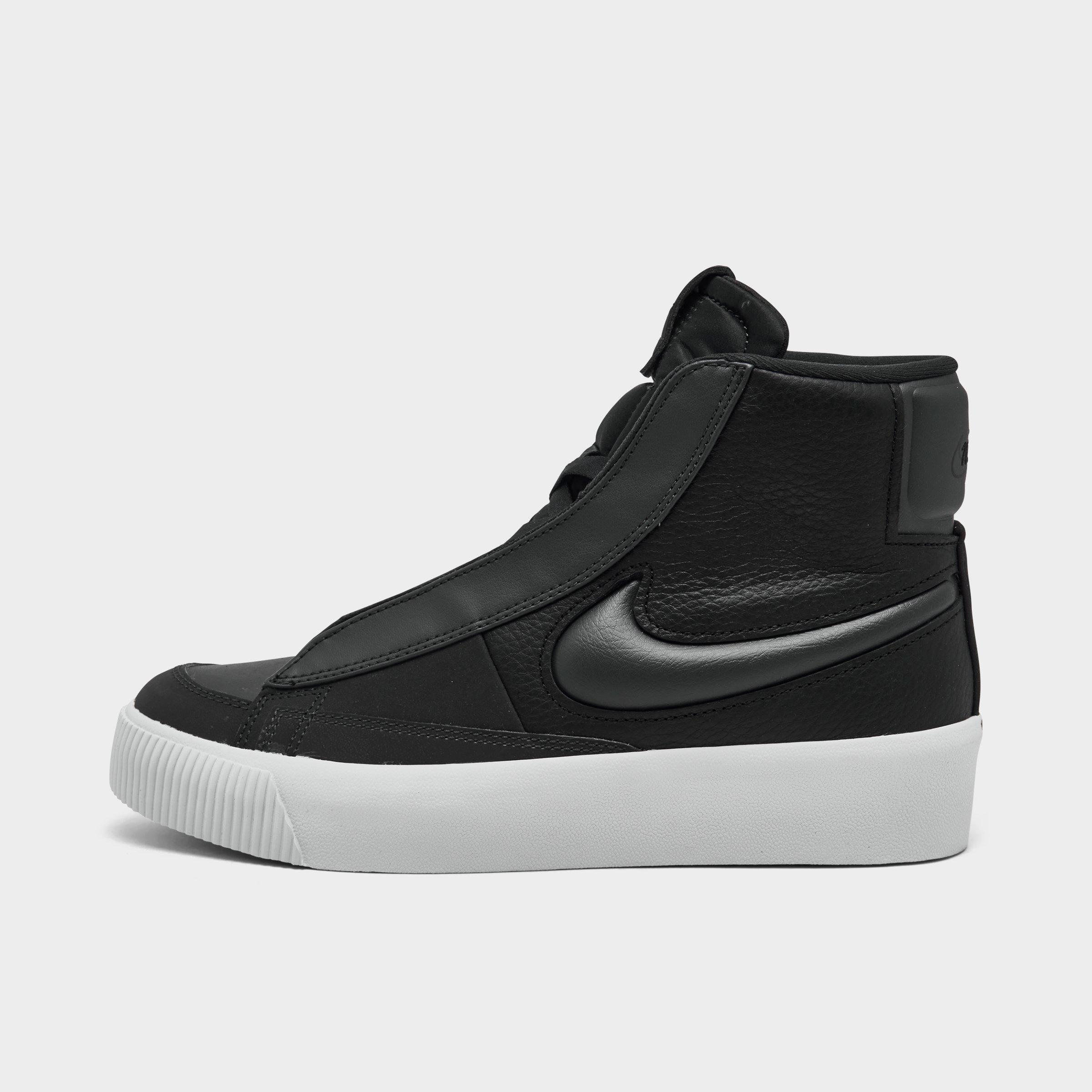 Nike Women's Blazer Mid Victory Casual Shoes In Black/dark Smoke Grey/off Noir