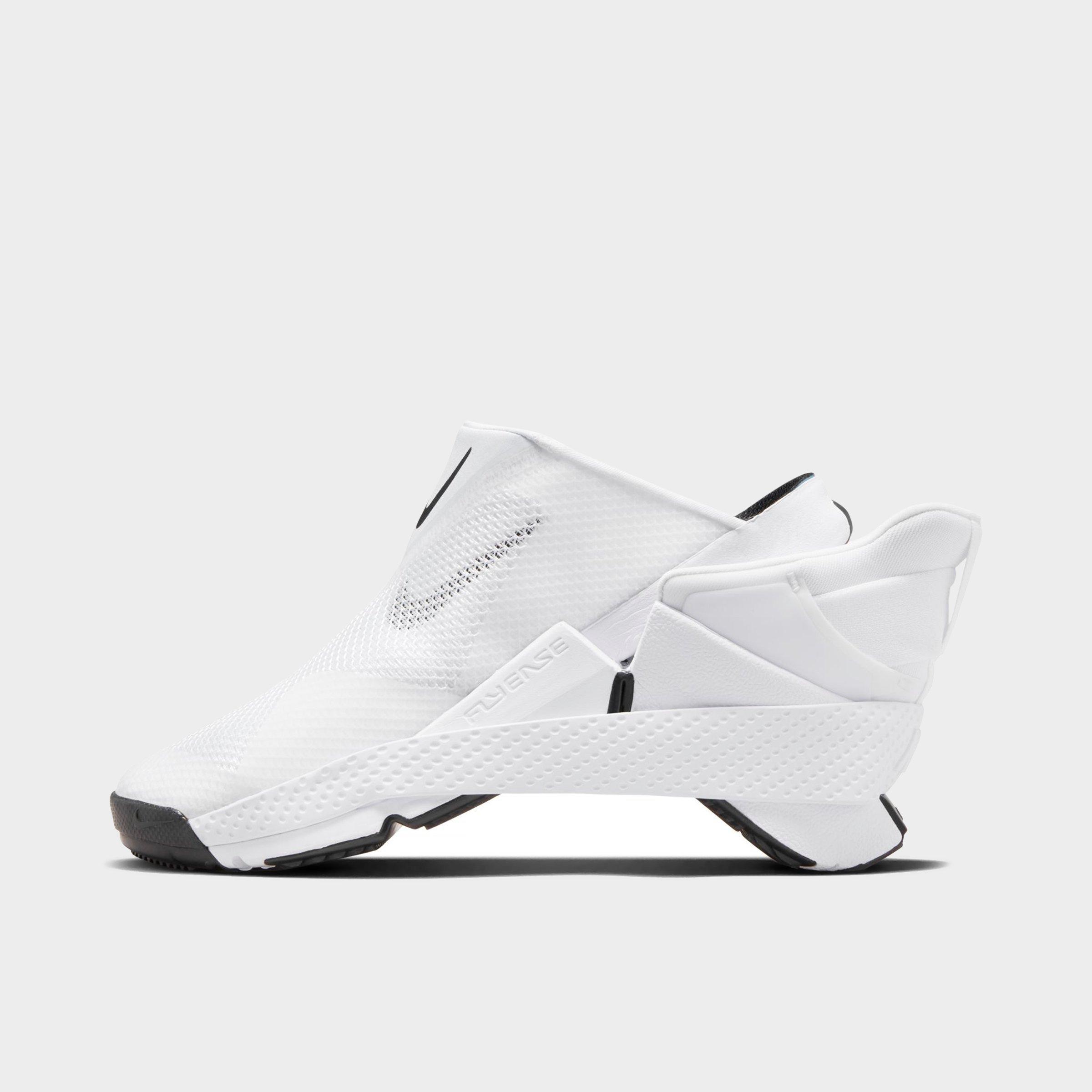 Nike Go Flyease Running Shoes In White/black