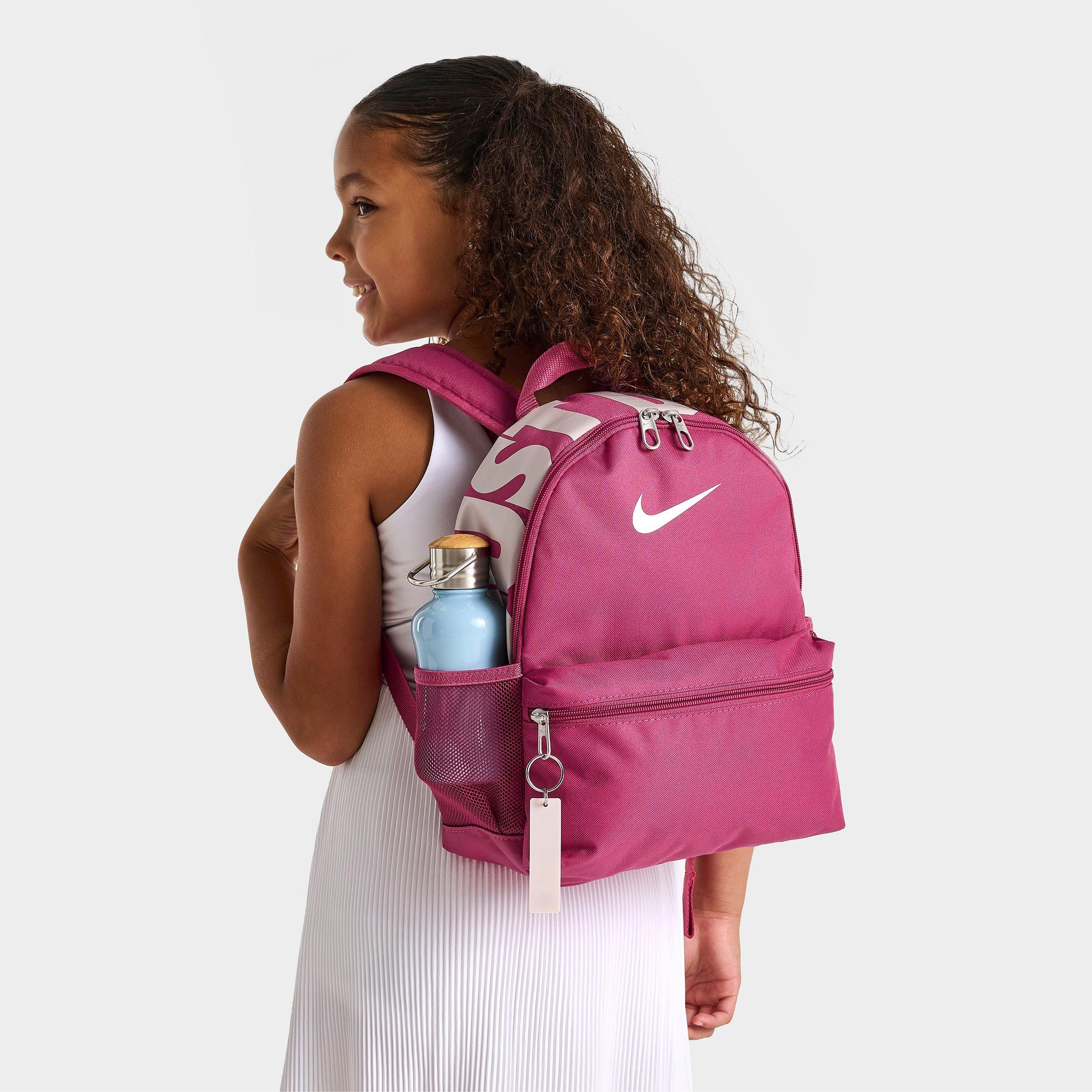 Nike Kids Brasilia JDI Mini Backpack (11L) in Sweet Beet/Platinum Violet/Summit White Size: NOSIZE