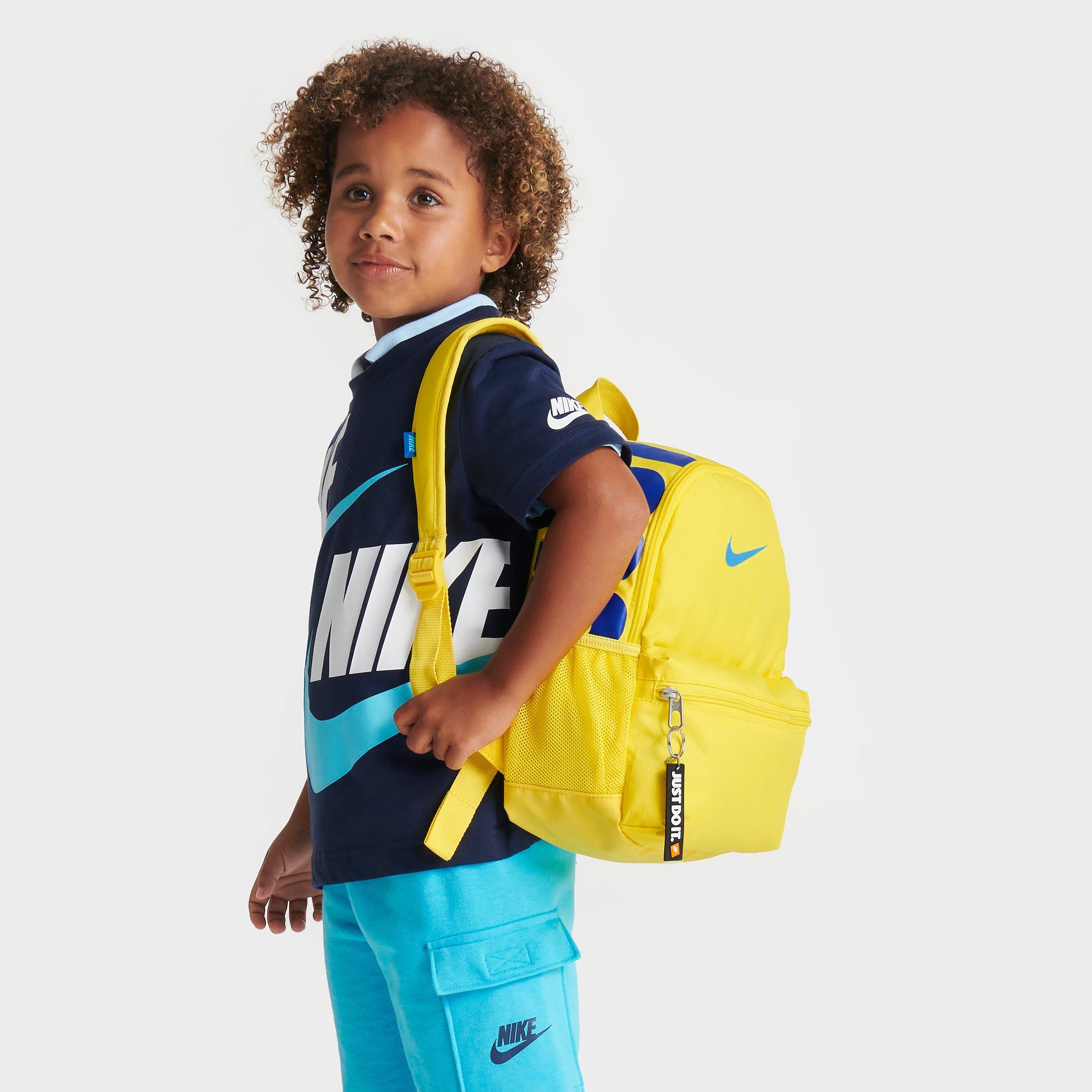 Nike Kids' Brasilia Jdi Mini Backpack In Opti Yellow/baltic Blue/hyper Royal