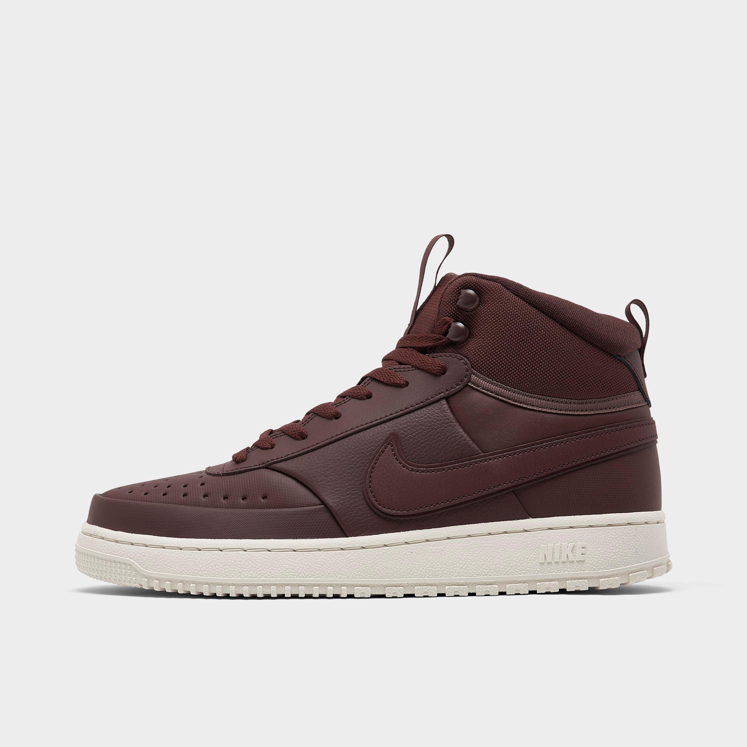 Nike Men's Court Vision Mid Winter Shoes In Burgundy Crush/plum Eclipse/phantom/burgundy Crush