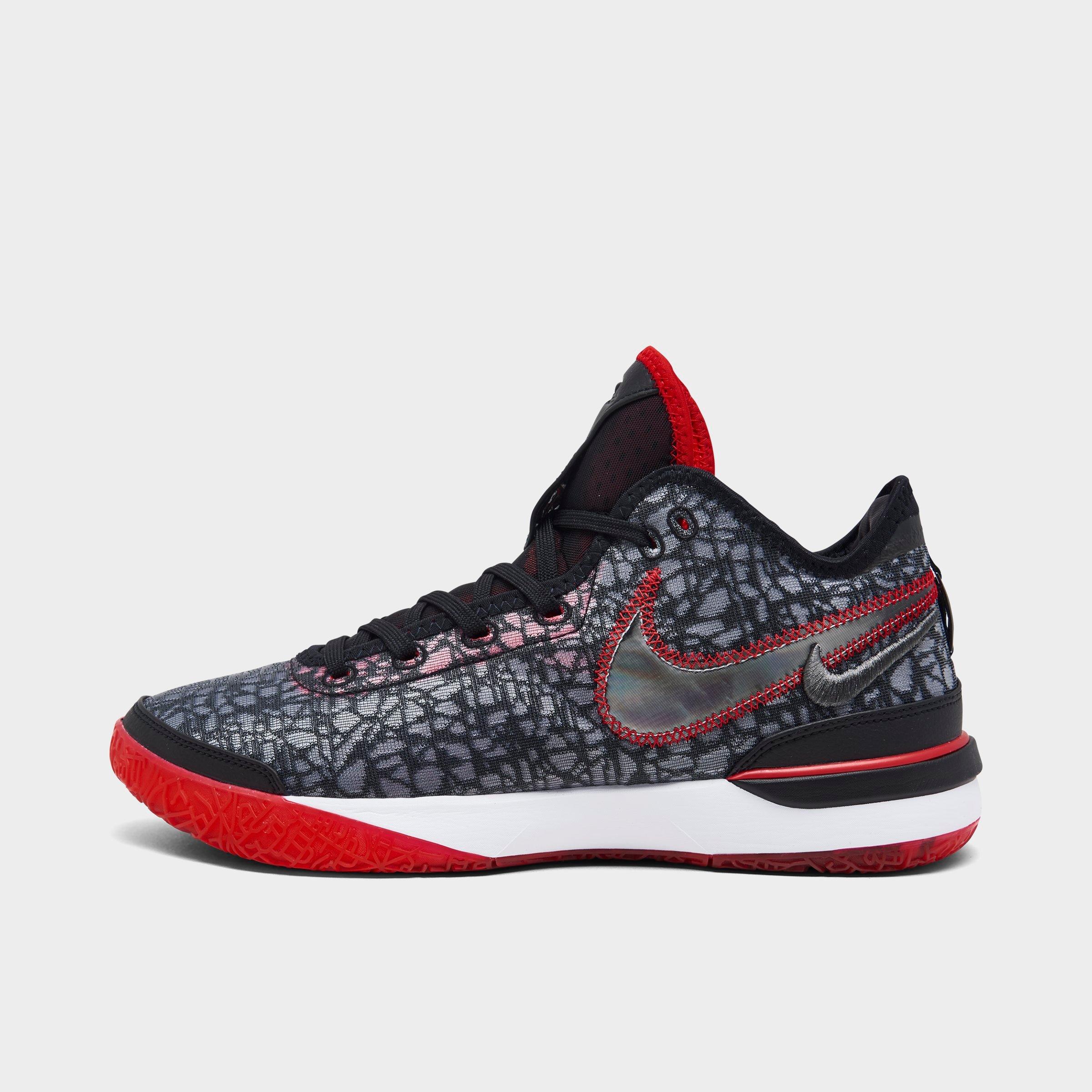 Nike Zoom Lebron Nxxt Gen Basketball Shoes In Black/white/black/university Red