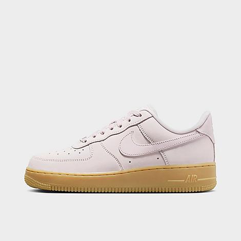 Shop Nike Women's Air Force 1 '07 Premium Casual Shoes In Pearl Pink/pearl Pink/gum Light Brown