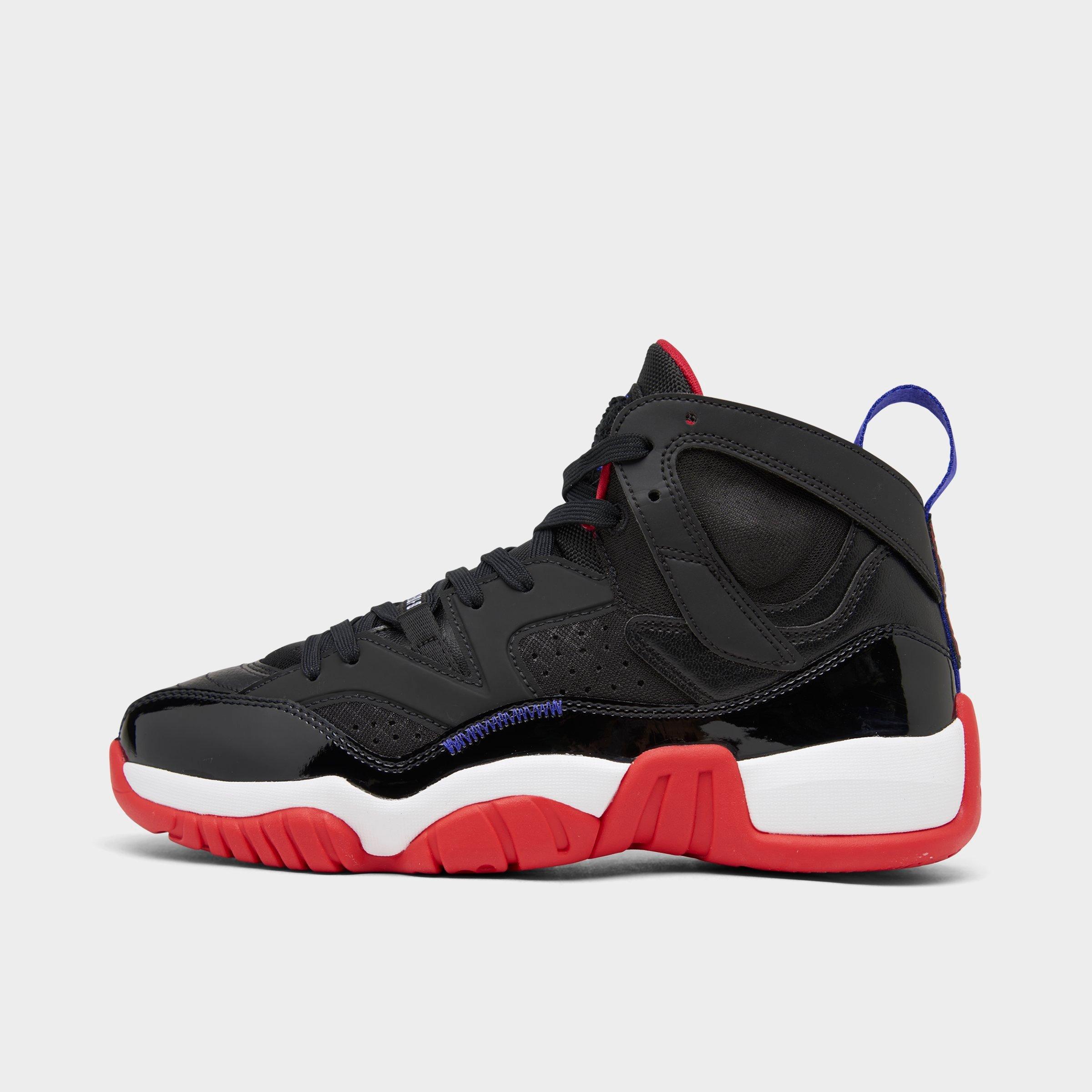 Jordan Women's Jumpman Two Trey Casual Shoes in Black/True Red/Dark Concord Size: 5.0