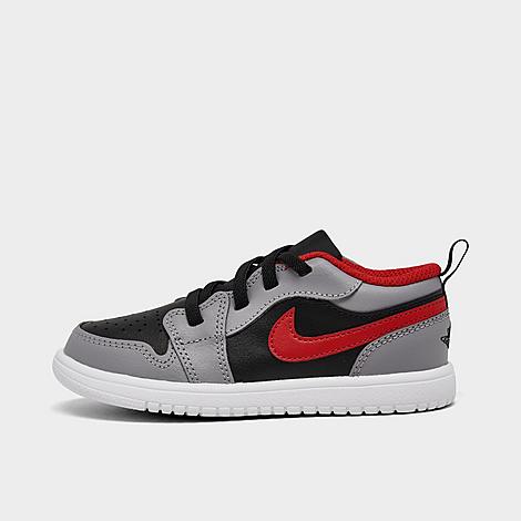 Shop Nike Jordan Kids' Toddler Air Retro 1 Low Easyon Casual Shoes In Black/fire Red/cement Grey/white