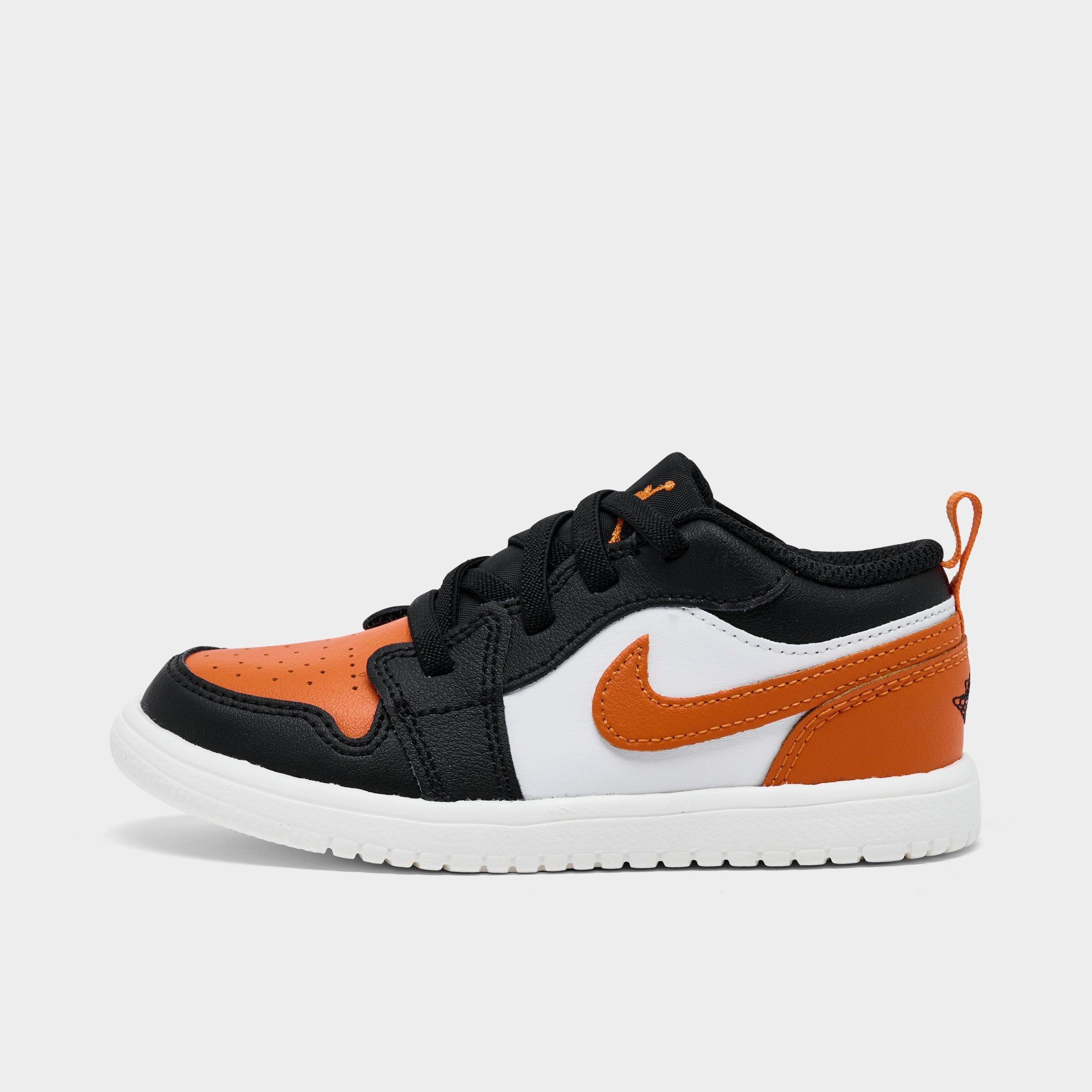 Jordan Boys Toddler Air Retro 1 Low Alt Casual Shoes in Black/Starfish/White Size: 4.0