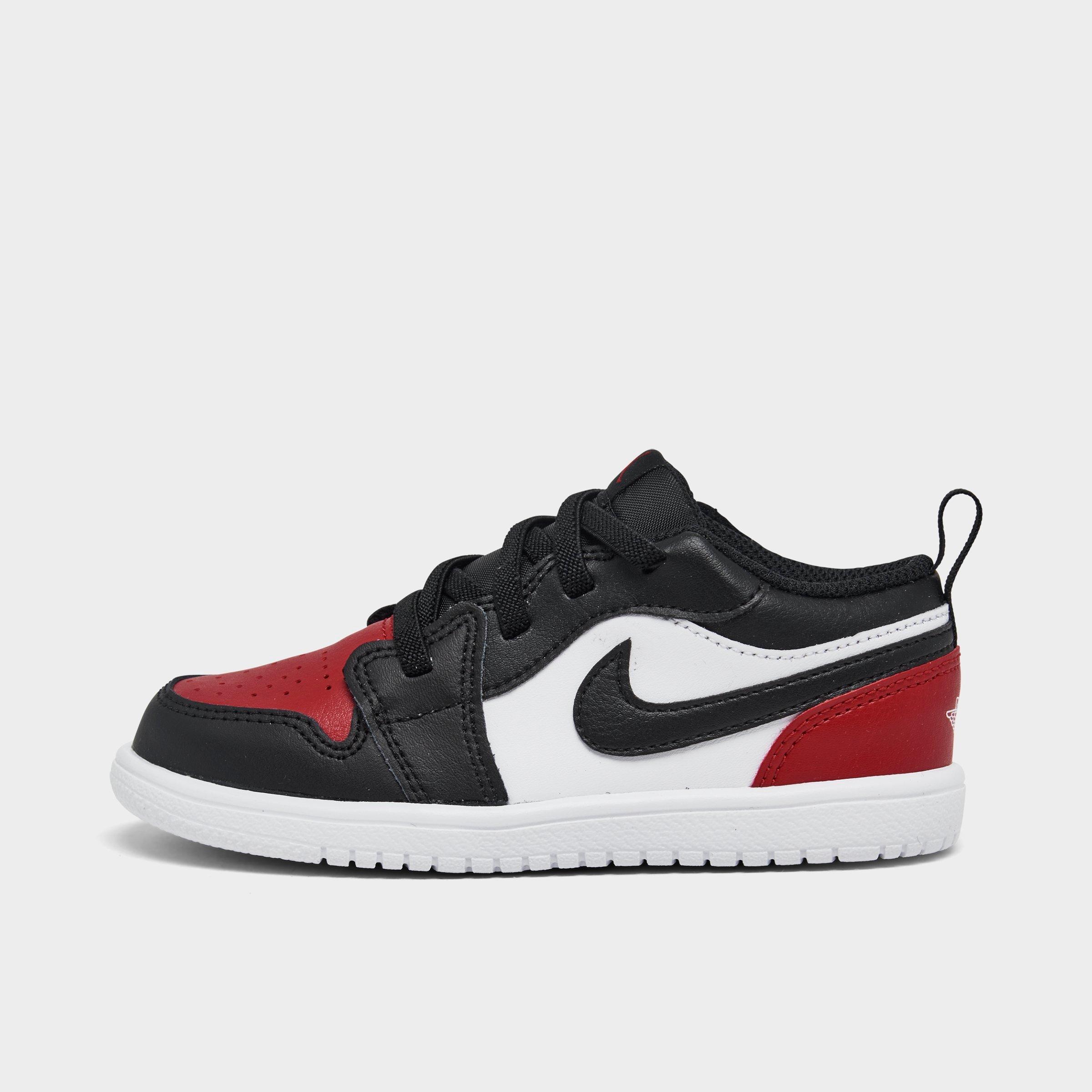 Jordan Boys Toddler Air Retro 1 Low Alt Casual Shoes in White/Varsity Red/White Size: 4.0