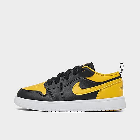Nike Little Kids' Air Jordan Retro 1 Low Alt Casual Shoes In Black/yellow Ochre/white