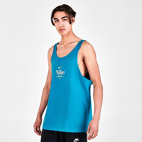 Nike Men's Trek Division Tank Top In Bright Spruce/bleached Coral