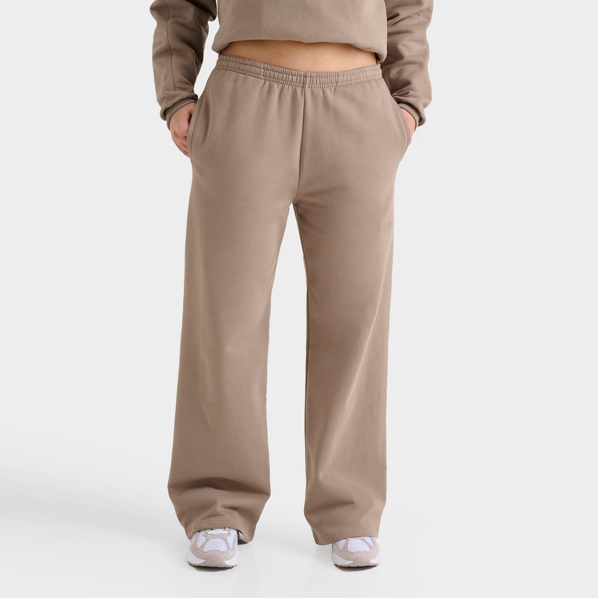 Daily Szn Women's DAILYSZN Shadow Wide-Leg Jogger Pants in Brown/Fungi Size XL