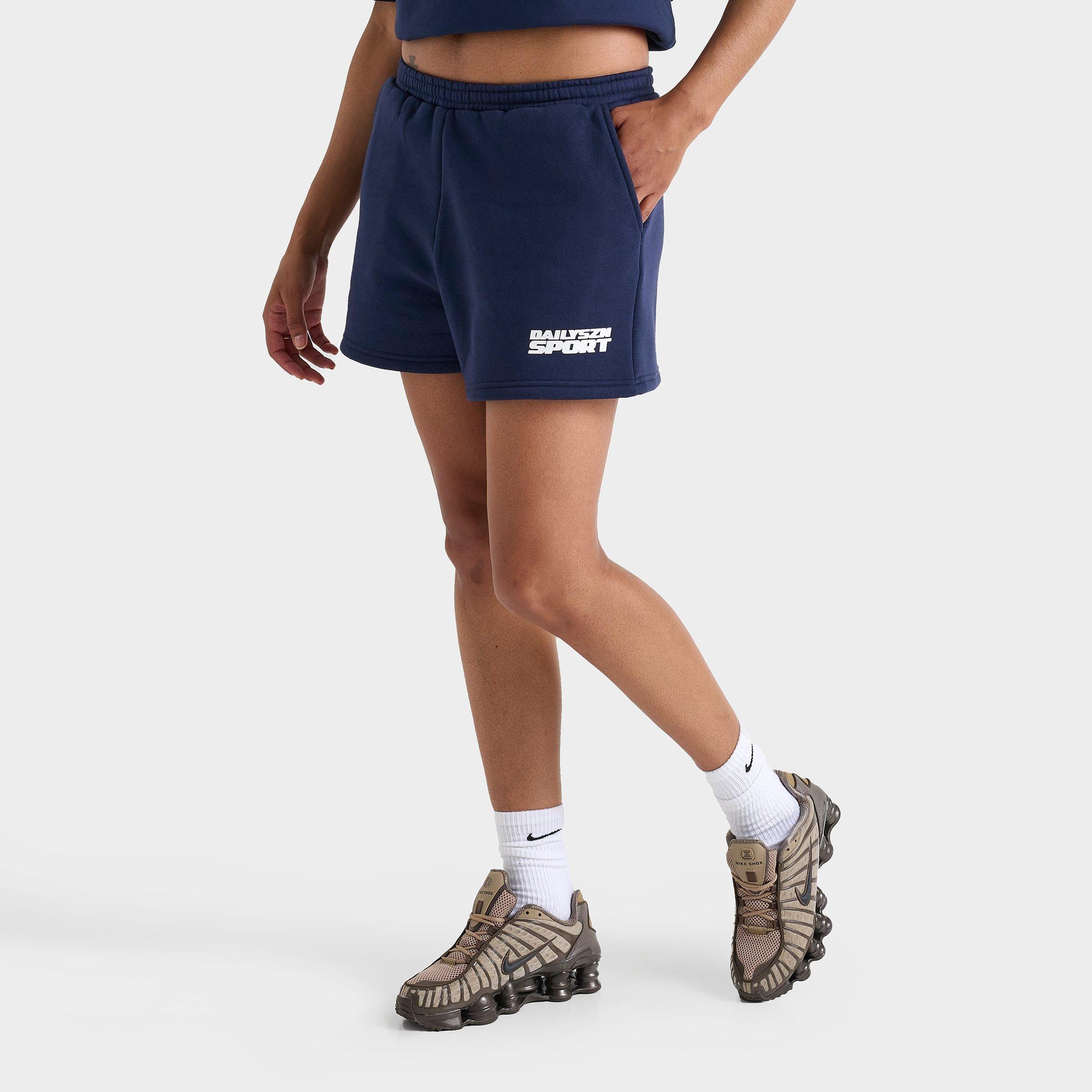 Women's DAILYSZN Sport Fleece Shorts in Navy Size: XS