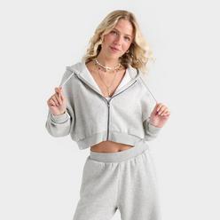 トレーナー スウェット CROPPED FULL ZIP レディース Women's New Balance Linear Cropped Full-Zip Hoodie | Finish Line