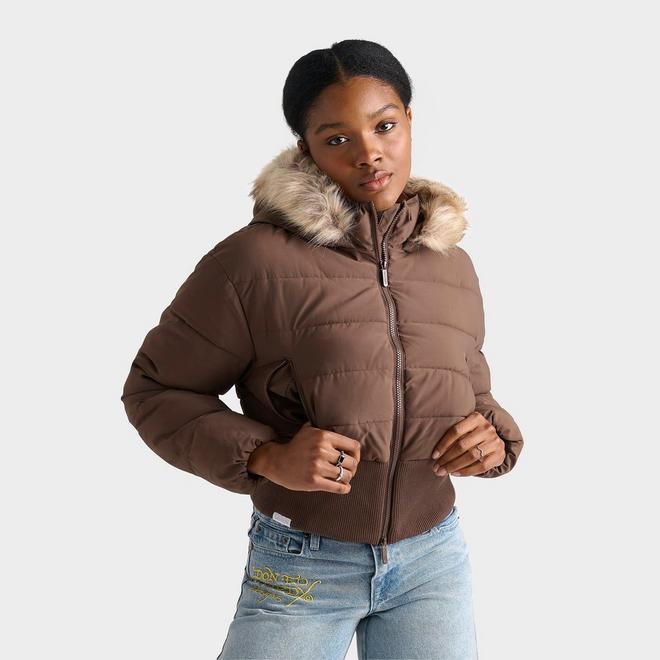 Women's DAILYSZN Fur Hooded Puffer Jacket