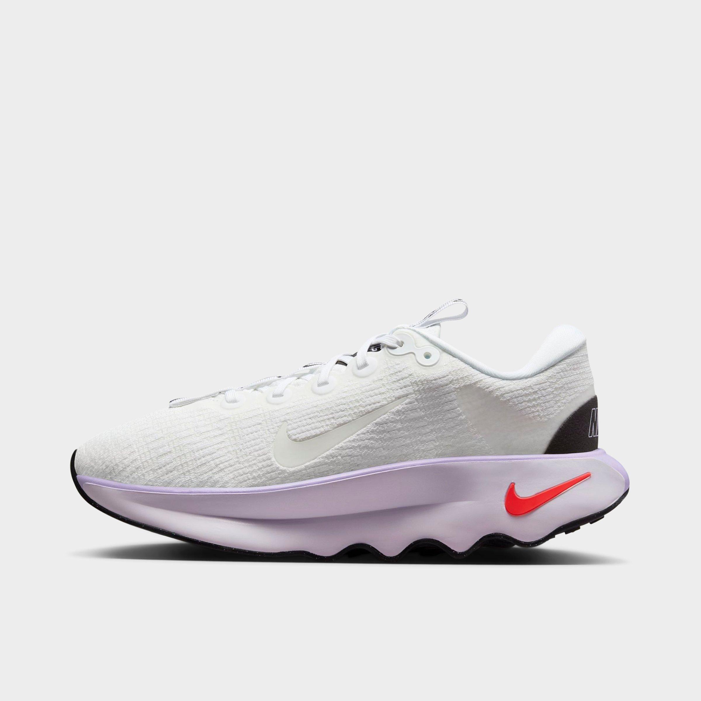 Shop Nike Women's Motiva Walking Shoes In White/lilac Bloom/barely Grape/white