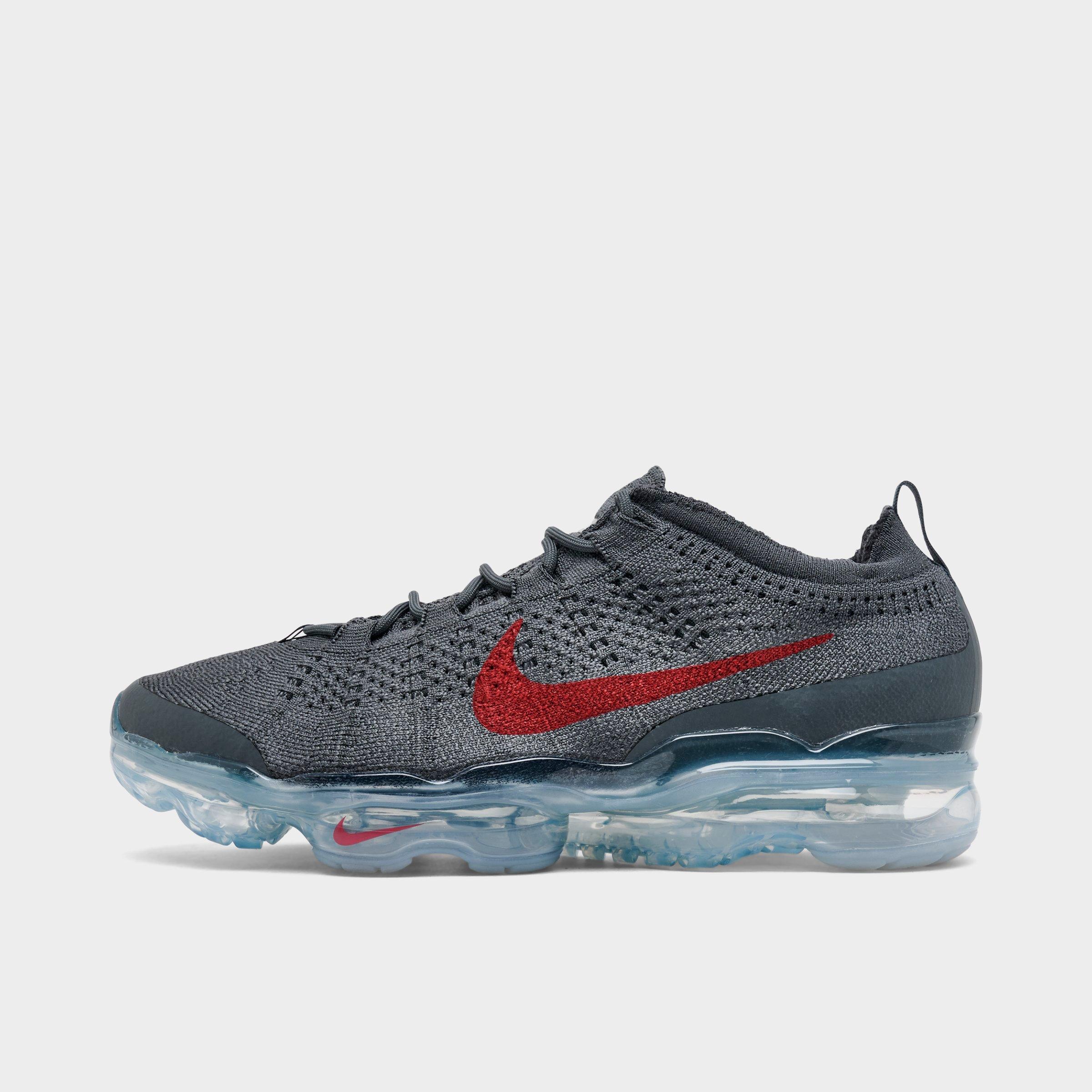 Nike Men's Air VaporMax 2023 Flyknit Running Shoes in Grey/Dark Grey Size 8