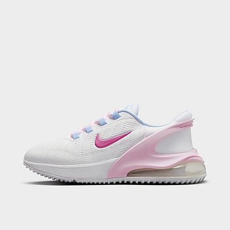 Nike Big Kids' Air Max 270 Go Casual Shoes In Summit White/cobalt Bliss/pearl Pink/cosmic Fuchsia