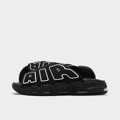 Comfort-Centric Nubuck Slide Sandals : air more uptempo slide