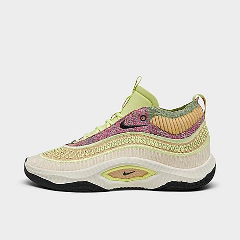 Shop Nike Cosmic Unity 3 Basketball Shoes In Barely Volt/anthracite/coconut Milk