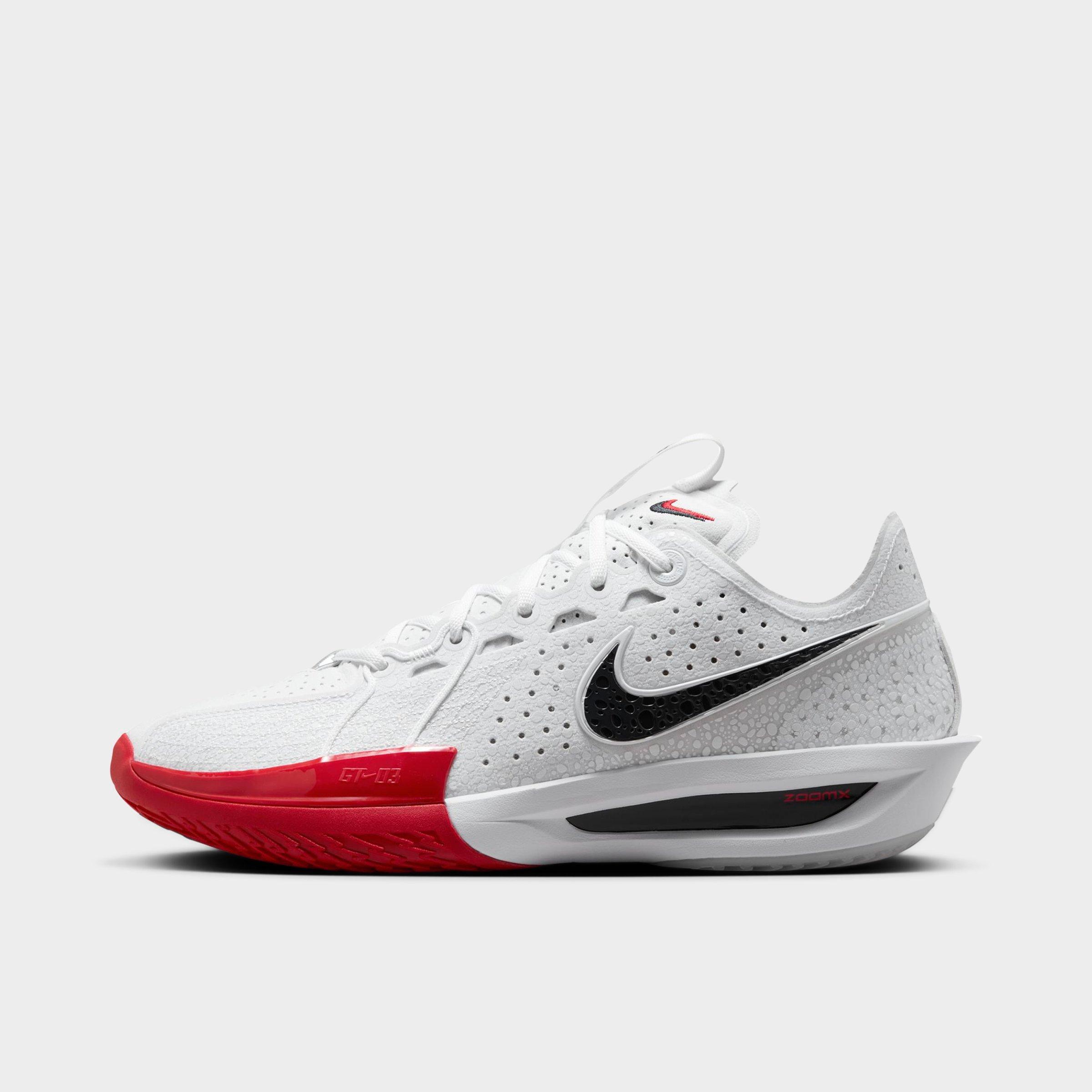 Nike Men's G.t. Cut 3 Basketball Shoes In White/sport Red/obsidian