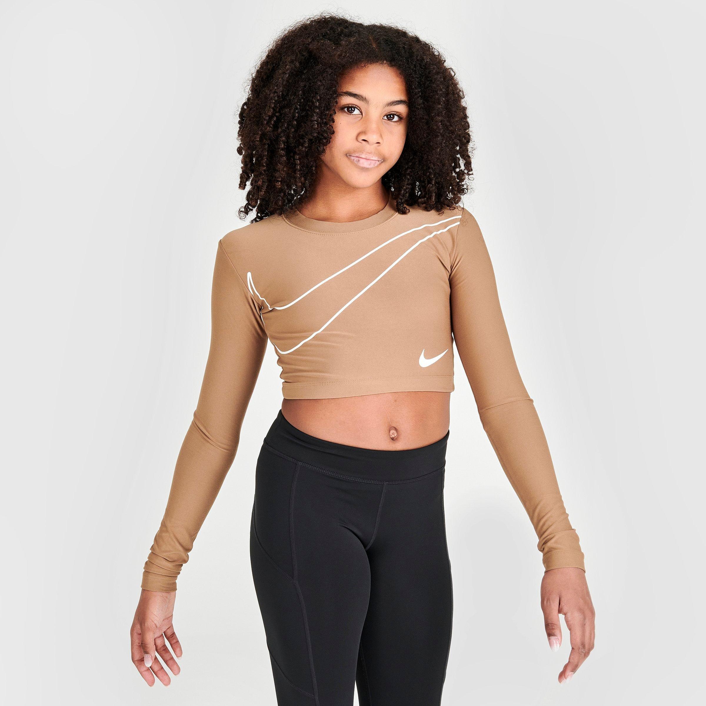 Nike metallic hot sale crop hoodie