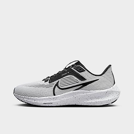Nike Women's Zoom Pegasus 40 Running Shoes In Black/white