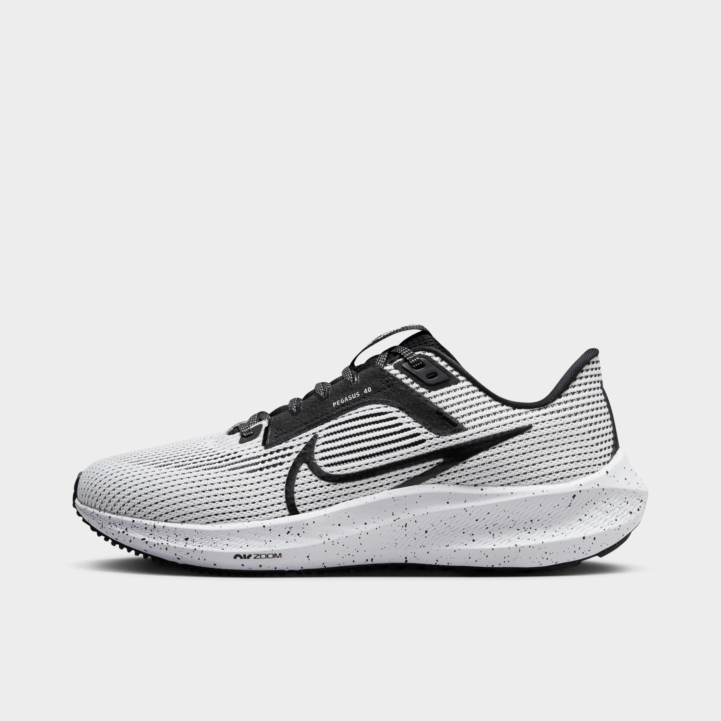 Nike Women's Zoom Pegasus 40 Running Shoes In Black/white